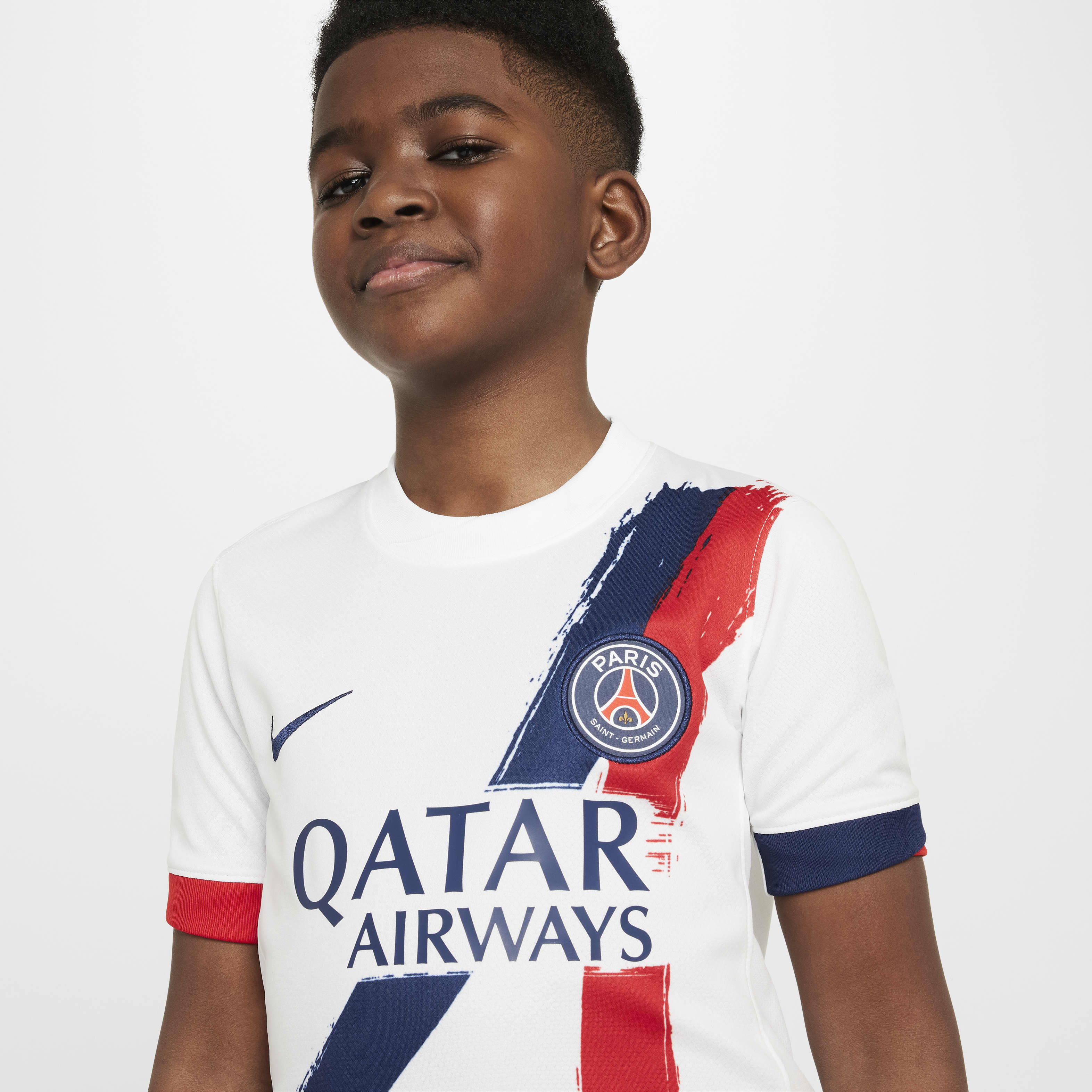 Paris Saint-Germain 2024/25 Stadium Away Big Kids' Nike Dri-FIT Soccer Replica Jersey