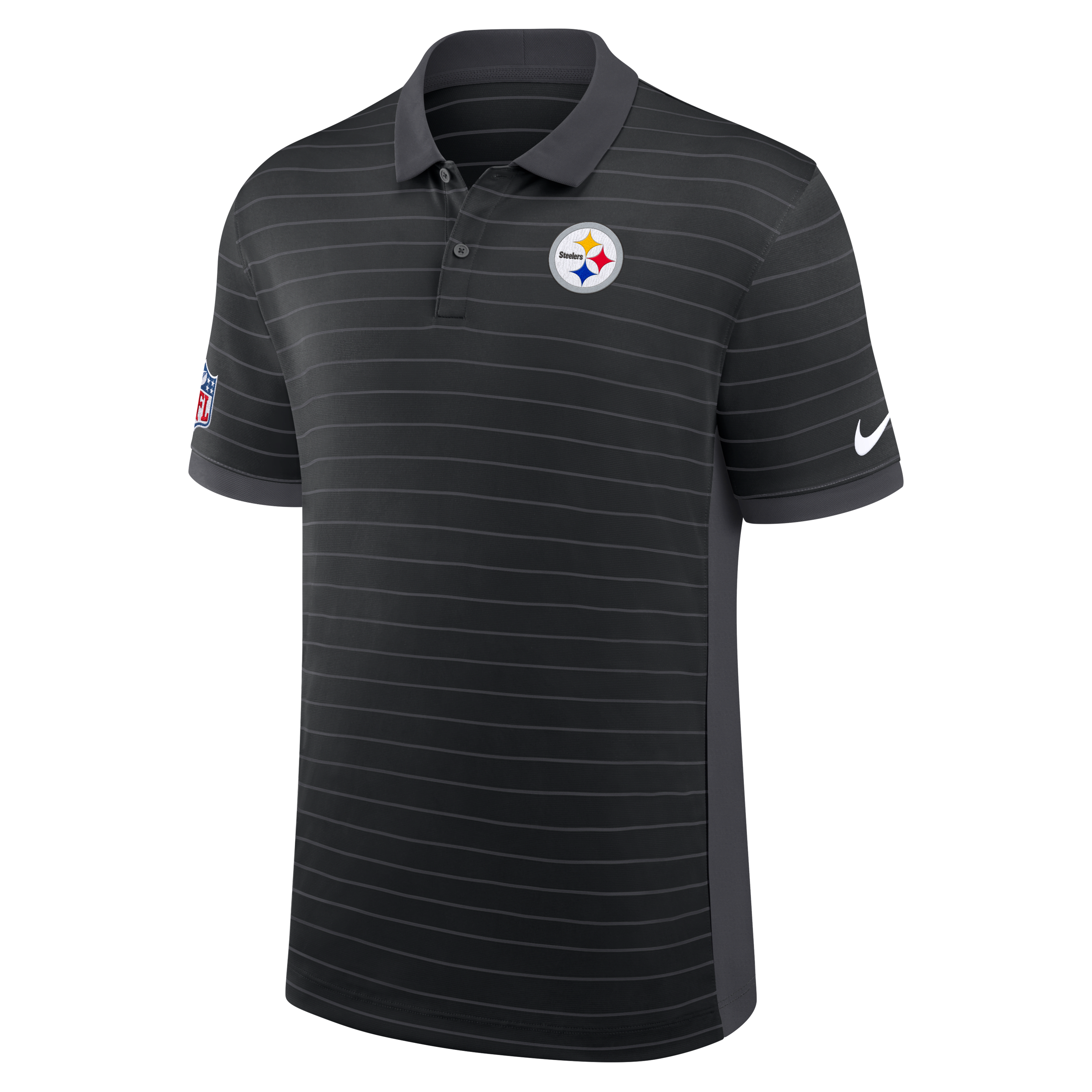 Pittsburgh Steelers Sideline Victory Stripe Men's Nike Dri-FIT NFL Polo