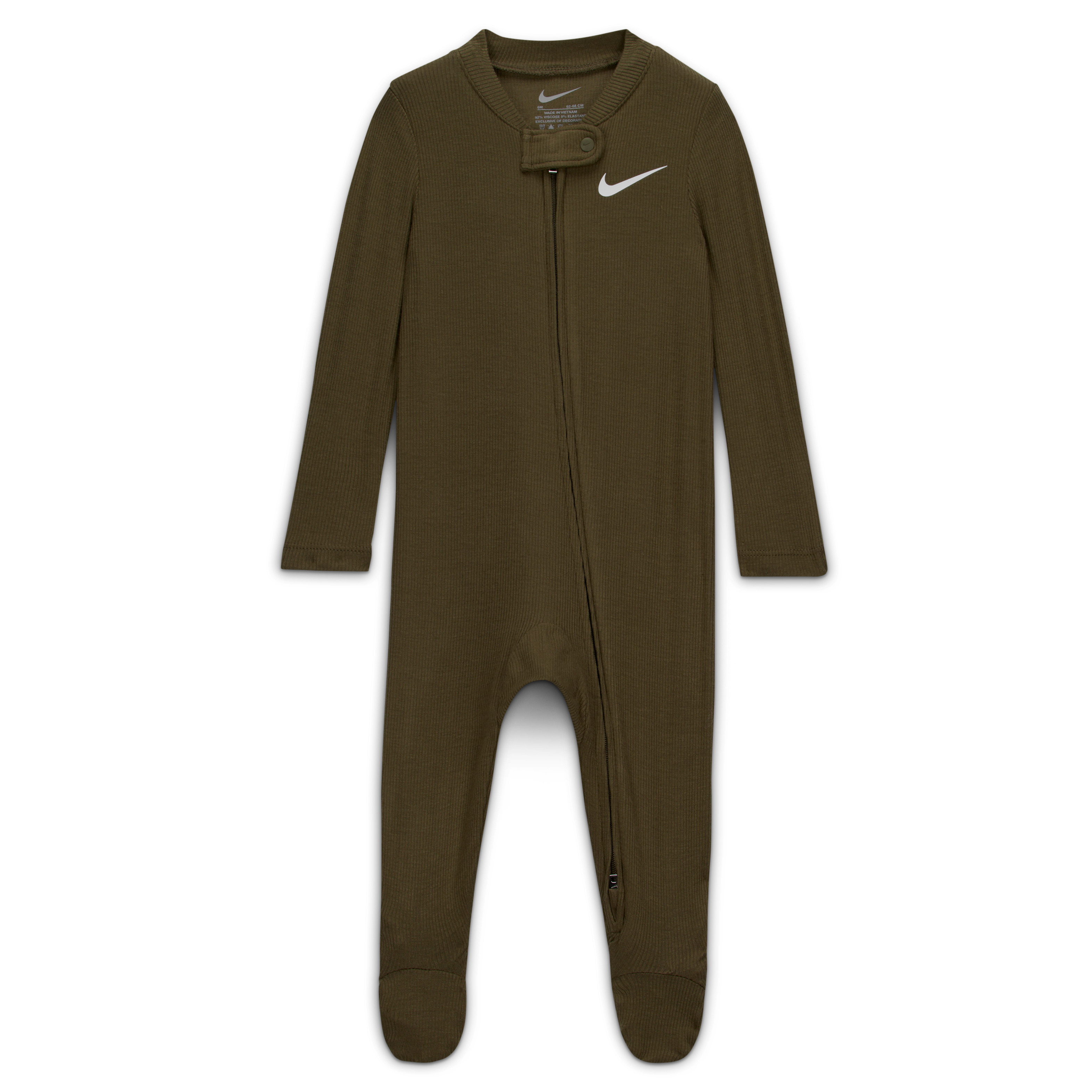 Nike Baby (0-9M) Ribbed Viscose Footed Coverall