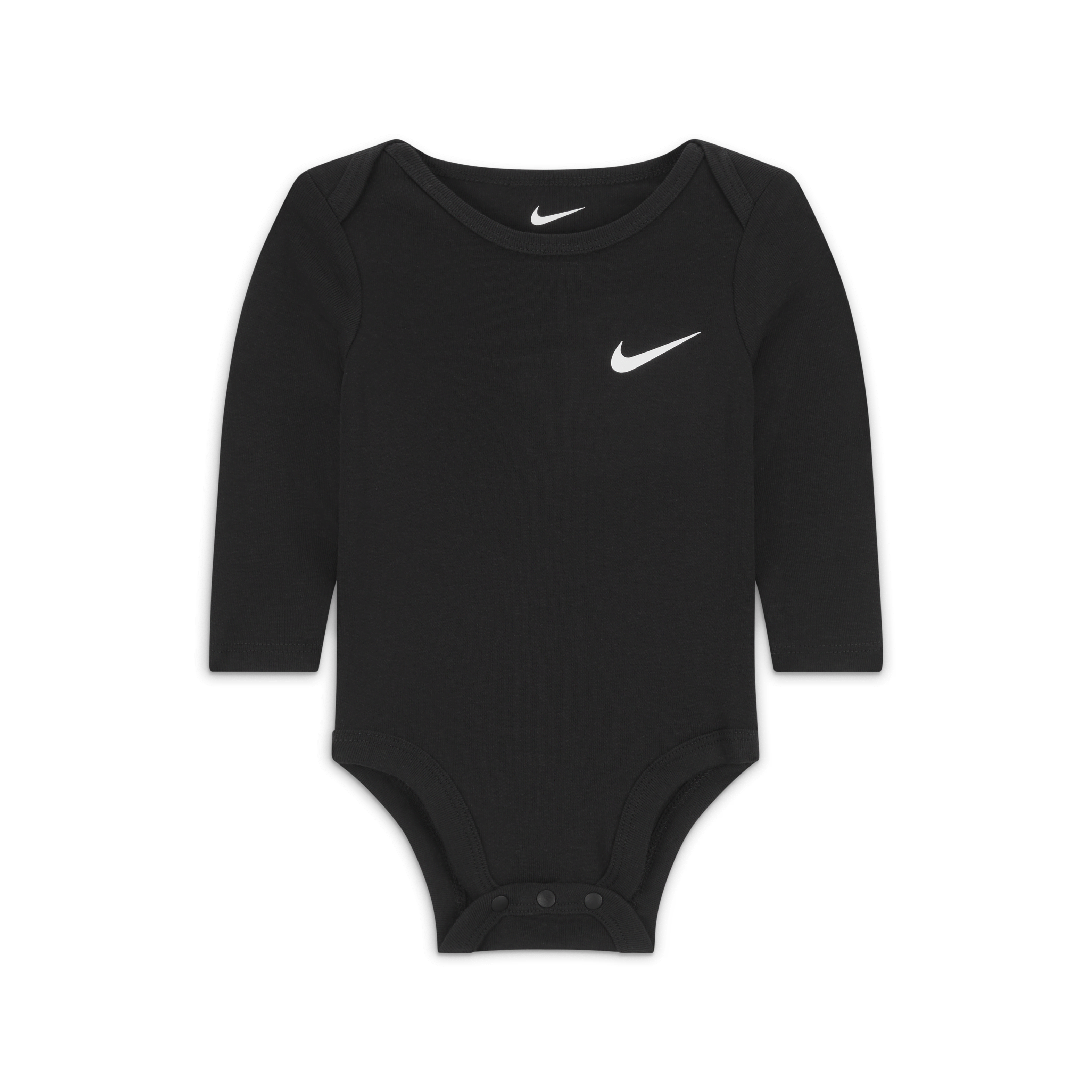 Nike Essentials Baby (0-9M) 3-Pack Long Sleeve Bodysuits