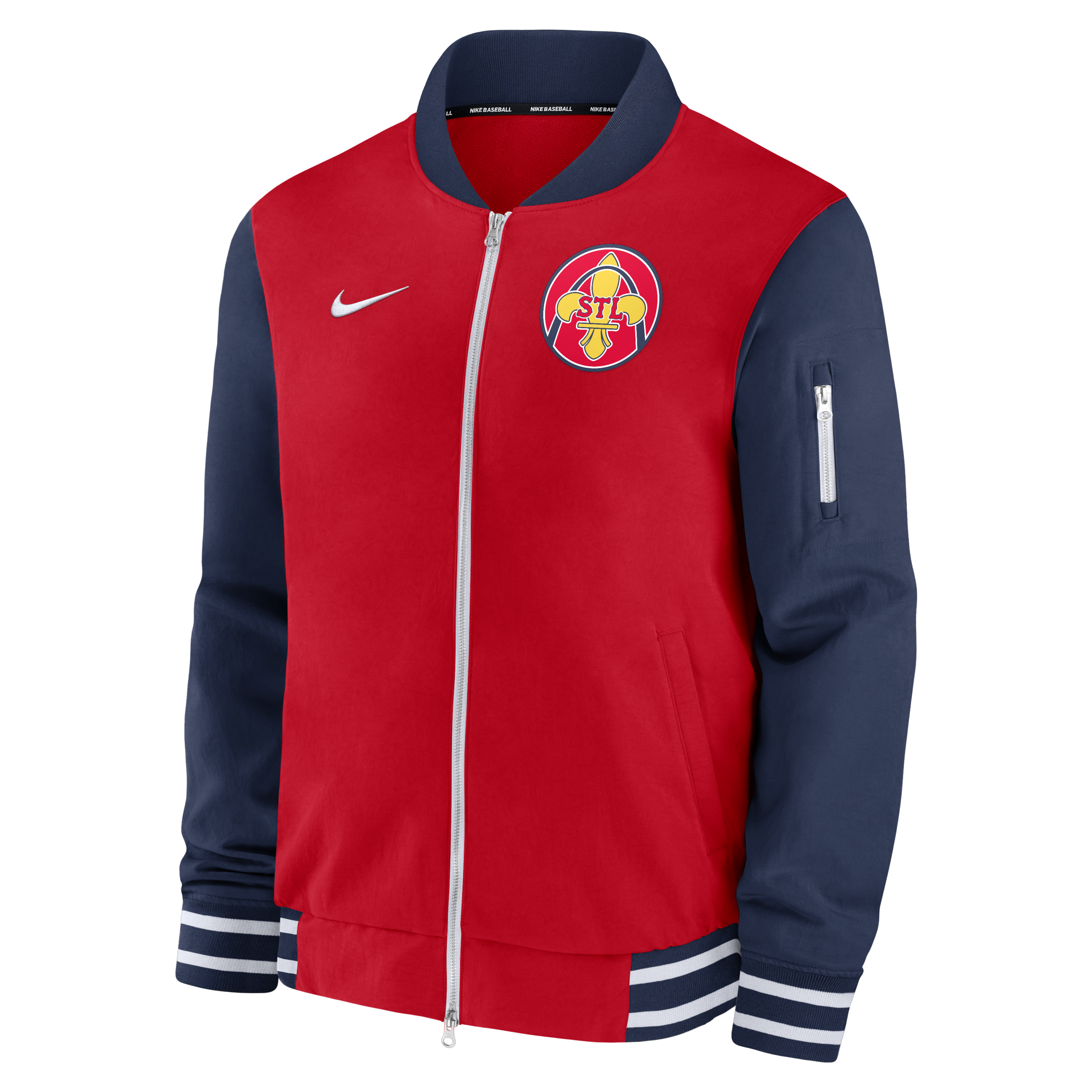 St. Louis Cardinals Authentic Collection City Connect Game Time Men's Nike MLB Full-Zip Bomber Jacket