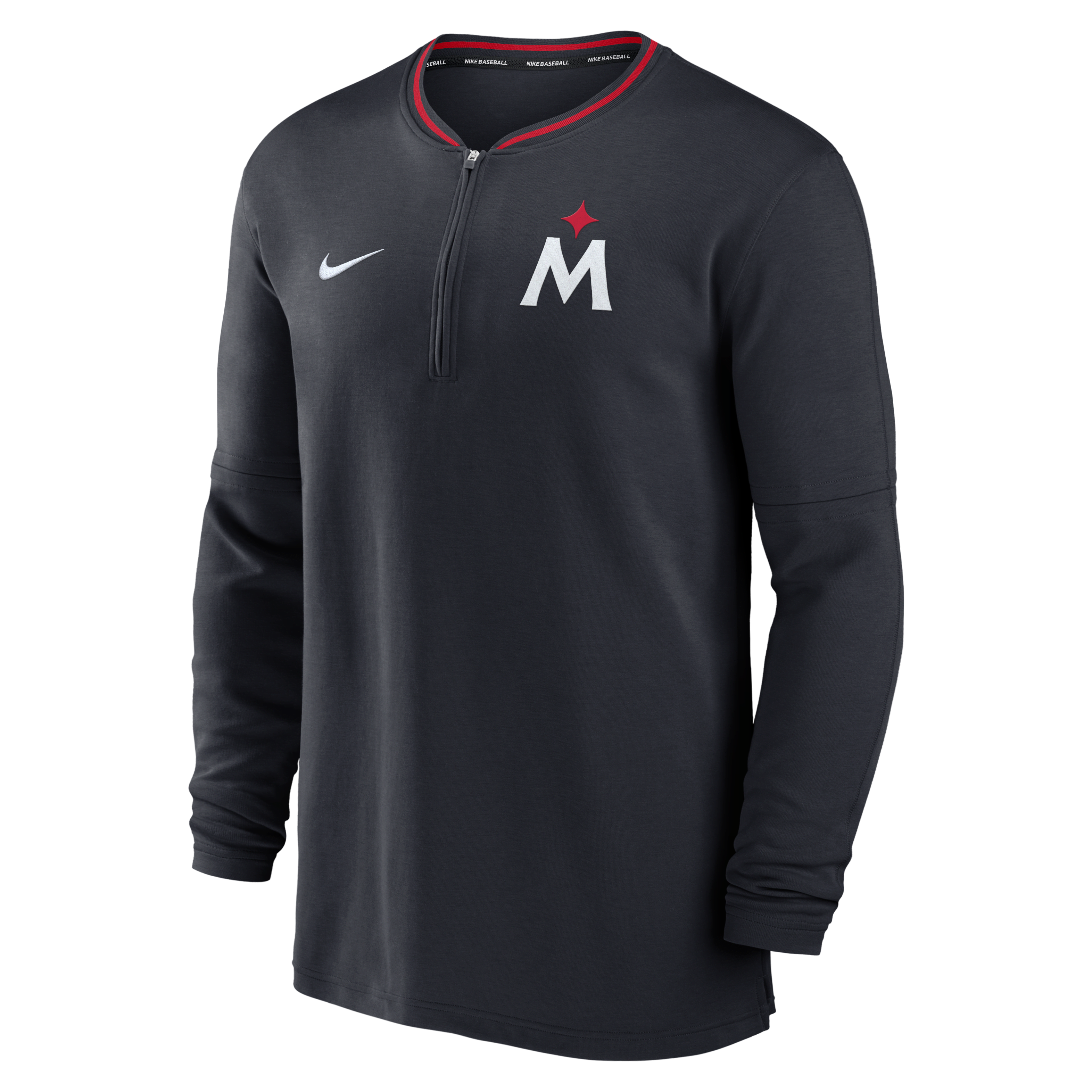 Minnesota Twins Authentic Collection Men's Nike Dri-FIT MLB 1/2-Zip Long-Sleeve Top