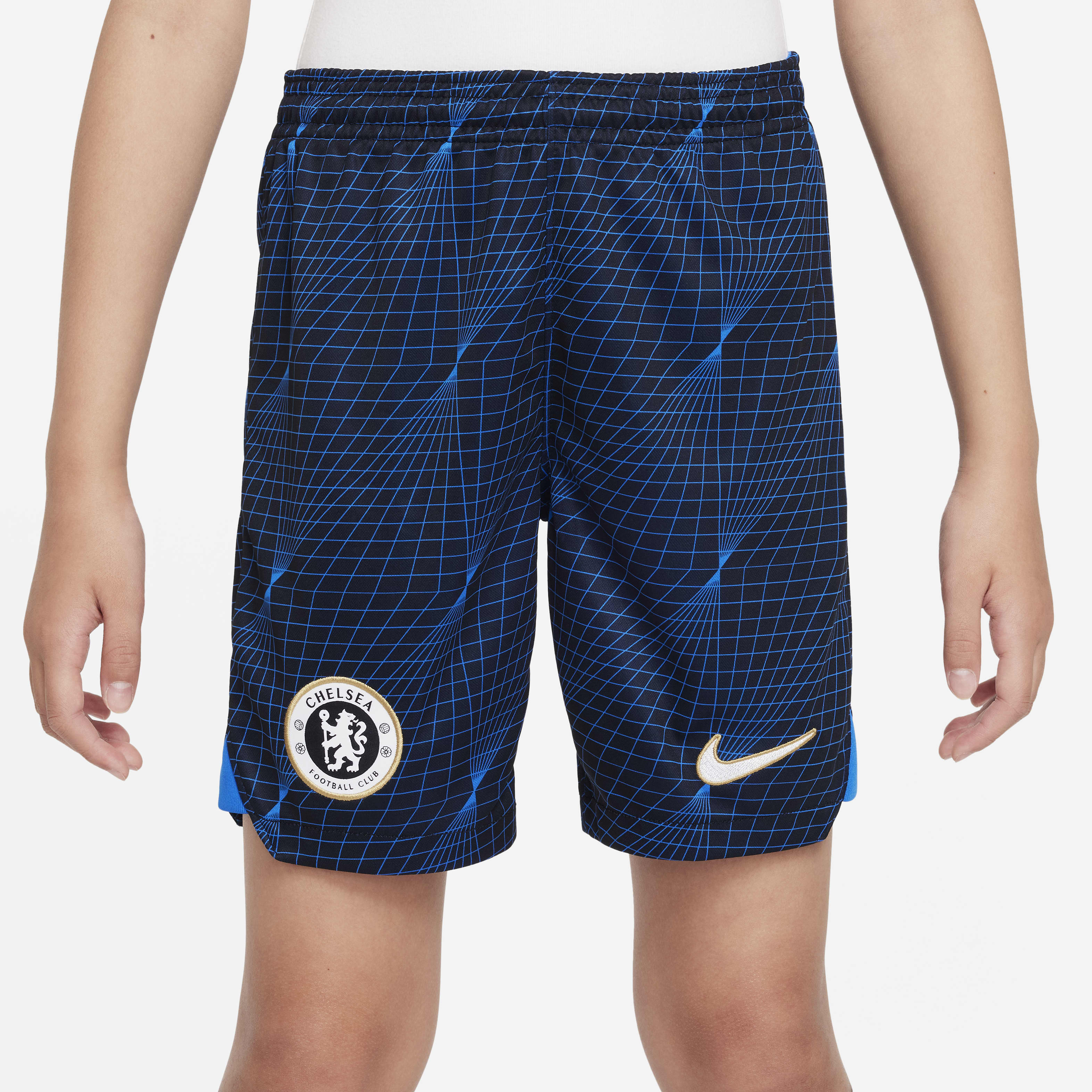 Chelsea FC 2023/24 Stadium Away Big Kids' Nike Dri-FIT Soccer Shorts