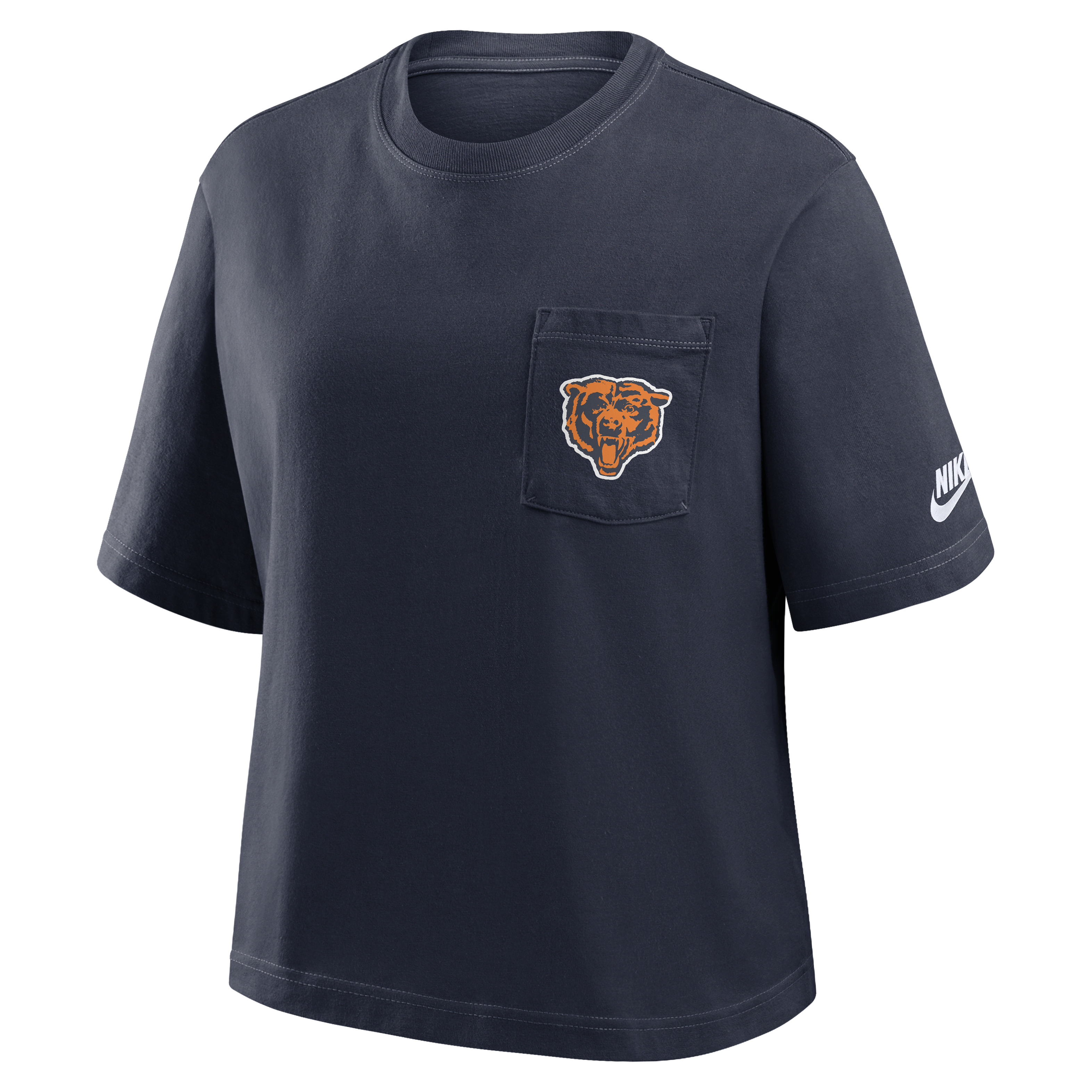 Chicago Bears Rewind Pocket Boxy Women's Nike NFL T-Shirt