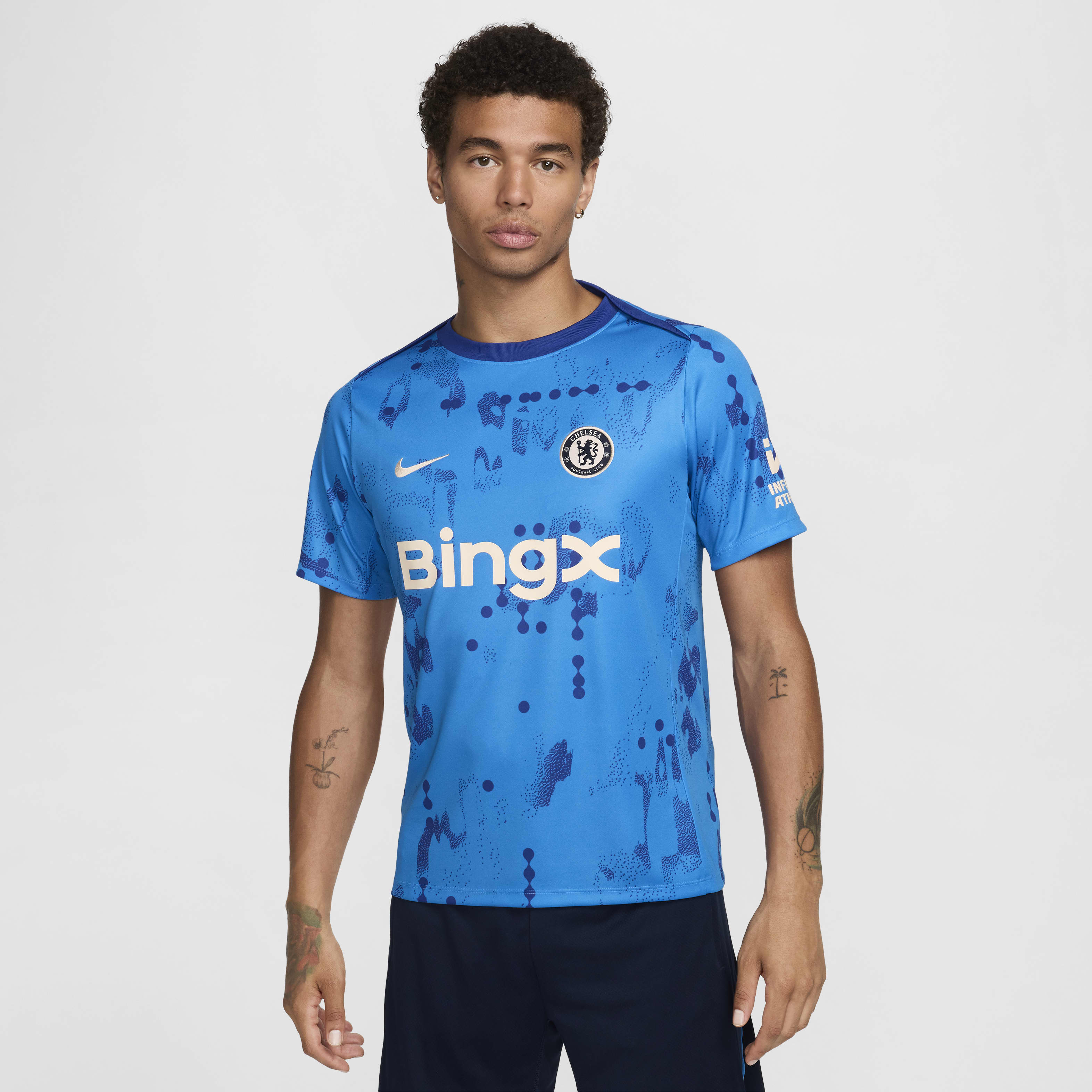 Chelsea FC Academy Pro Men's Nike Dri-FIT Soccer Short-Sleeve Pre-Match Top