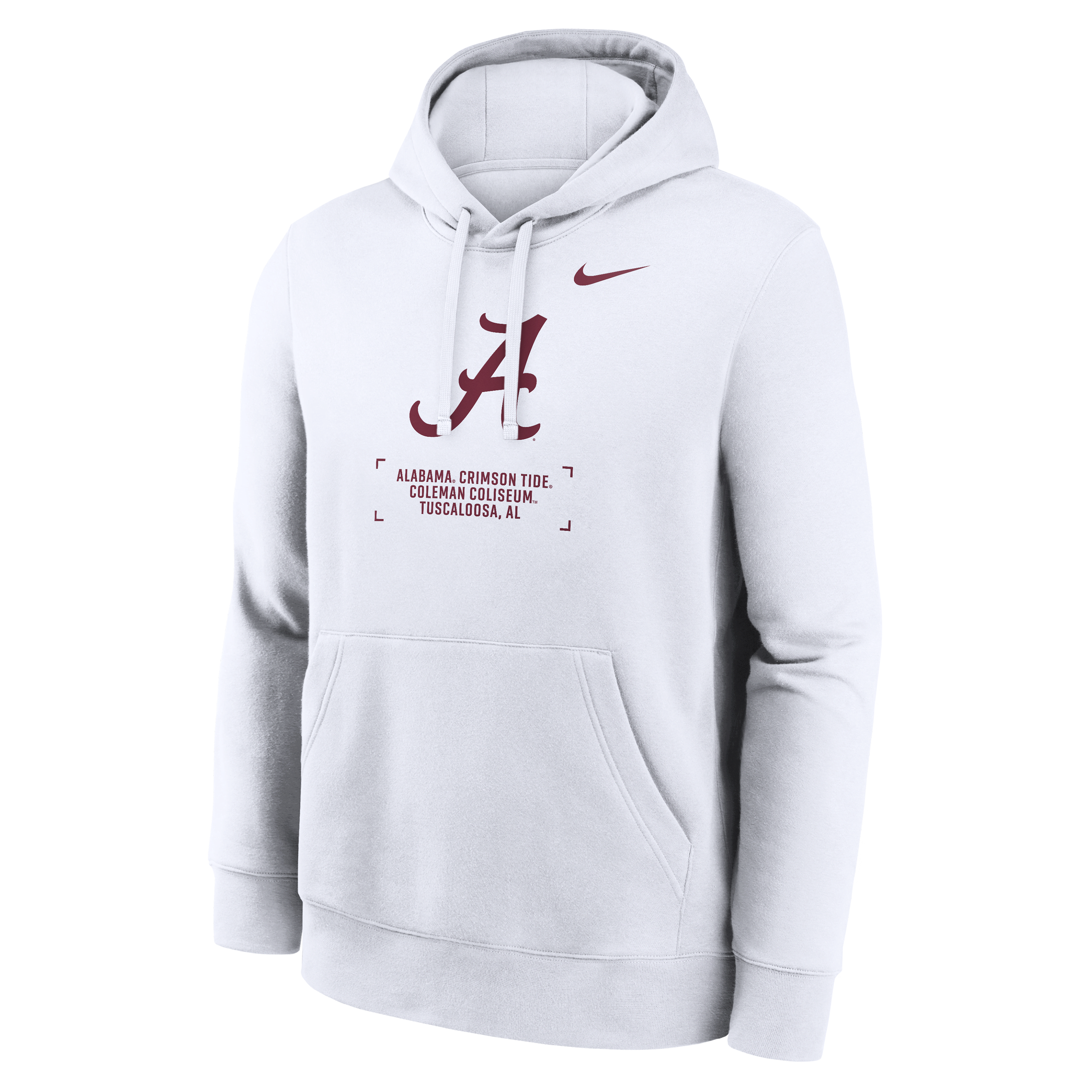Alabama Club Basketball 2-Hit Men's Nike College Pullover Hoodie