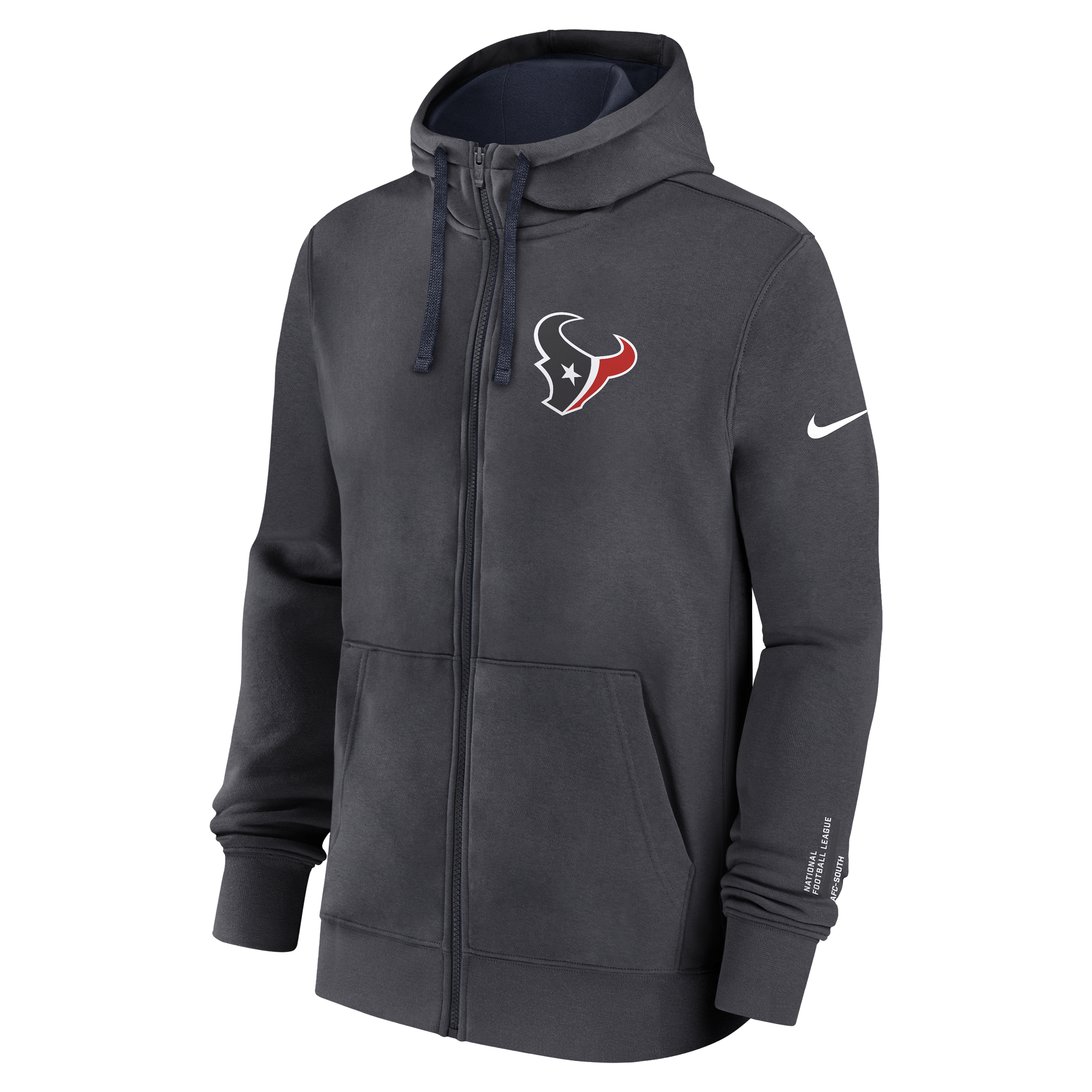 Houston Texans Playbook Page Club Men's Nike NFL Full-Zip Hoodie