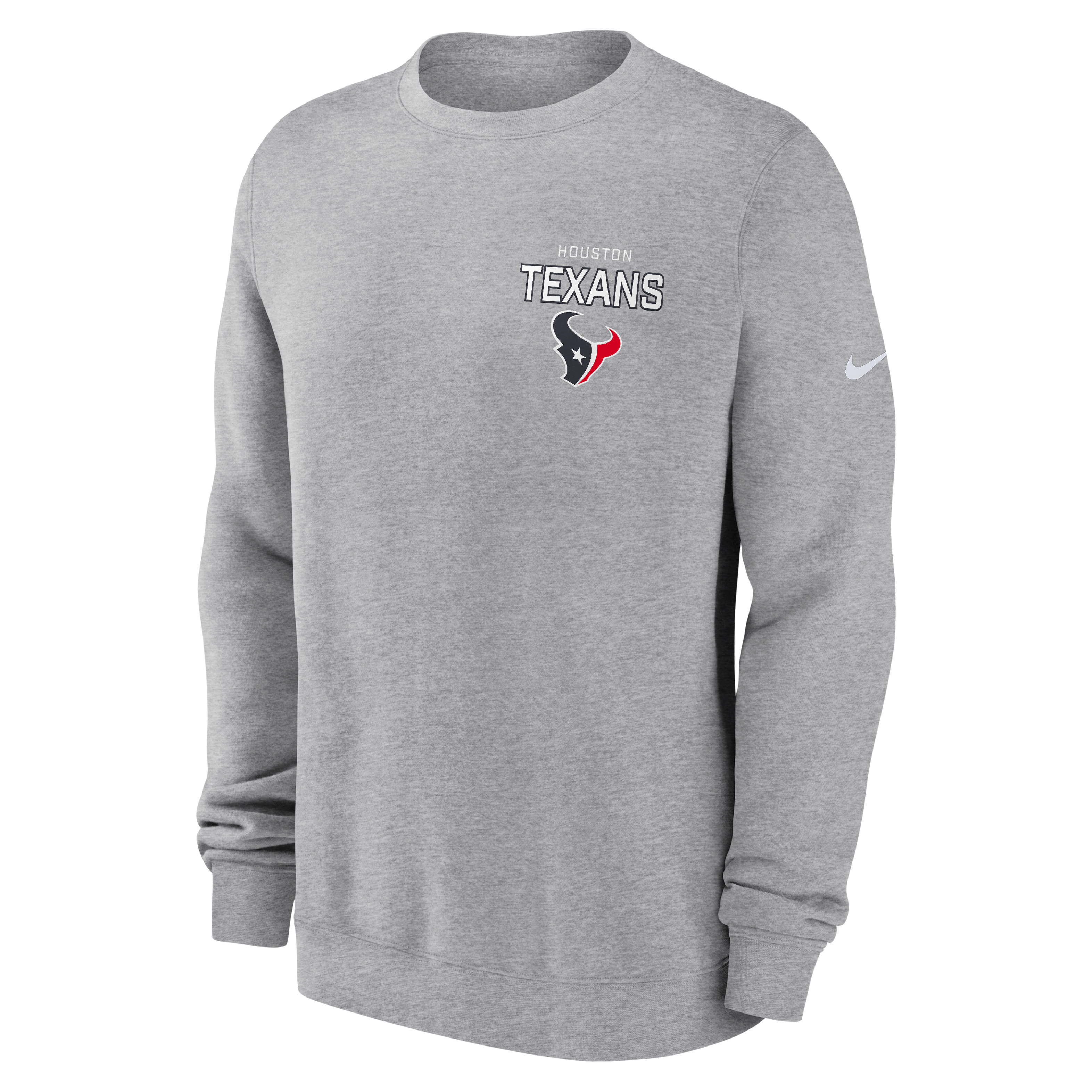 Houston Texans Draw Block Club Men's Nike NFL Pullover Crew