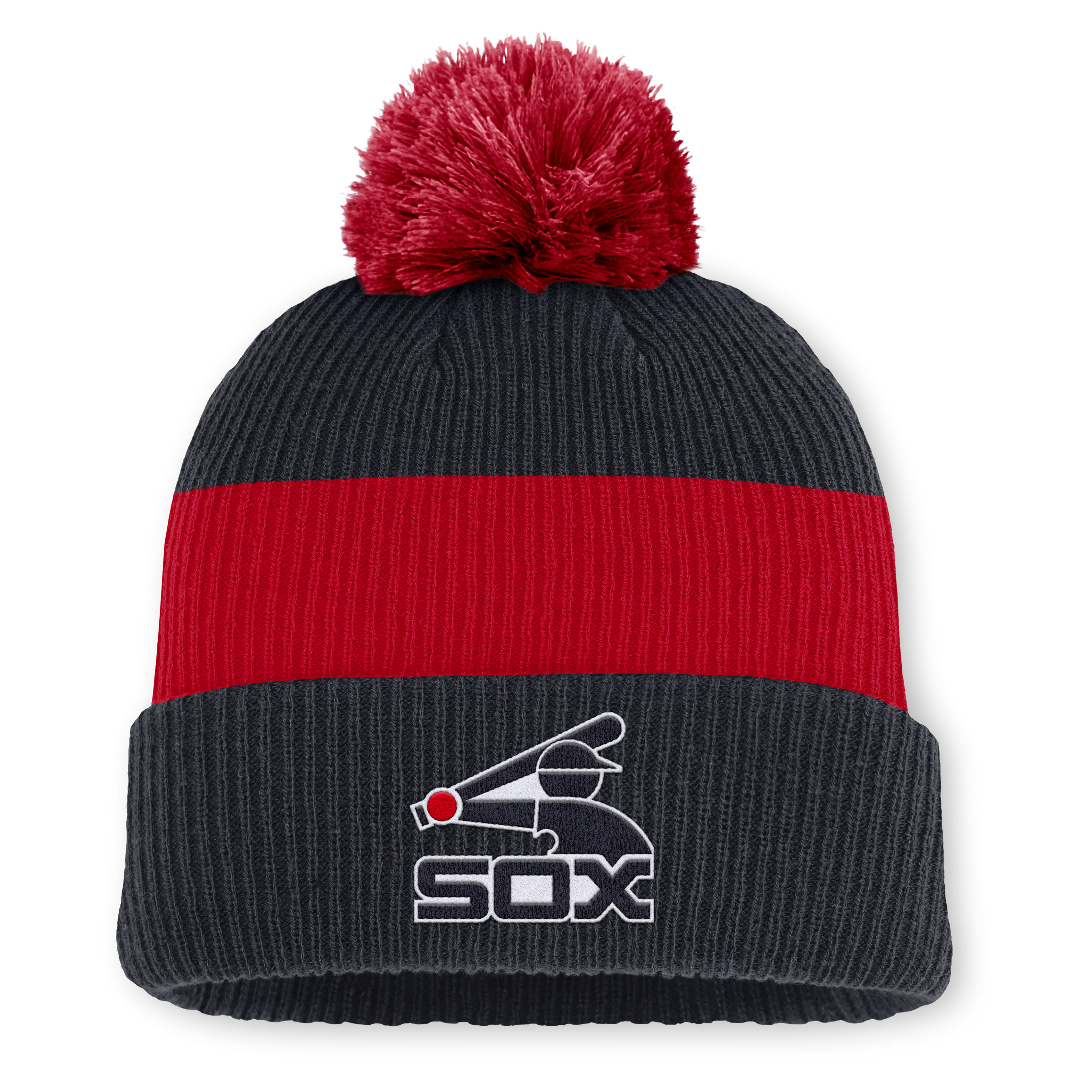 Chicago White Sox Cooperstown Peak Men's Nike MLB Cuffed Pom Beanie