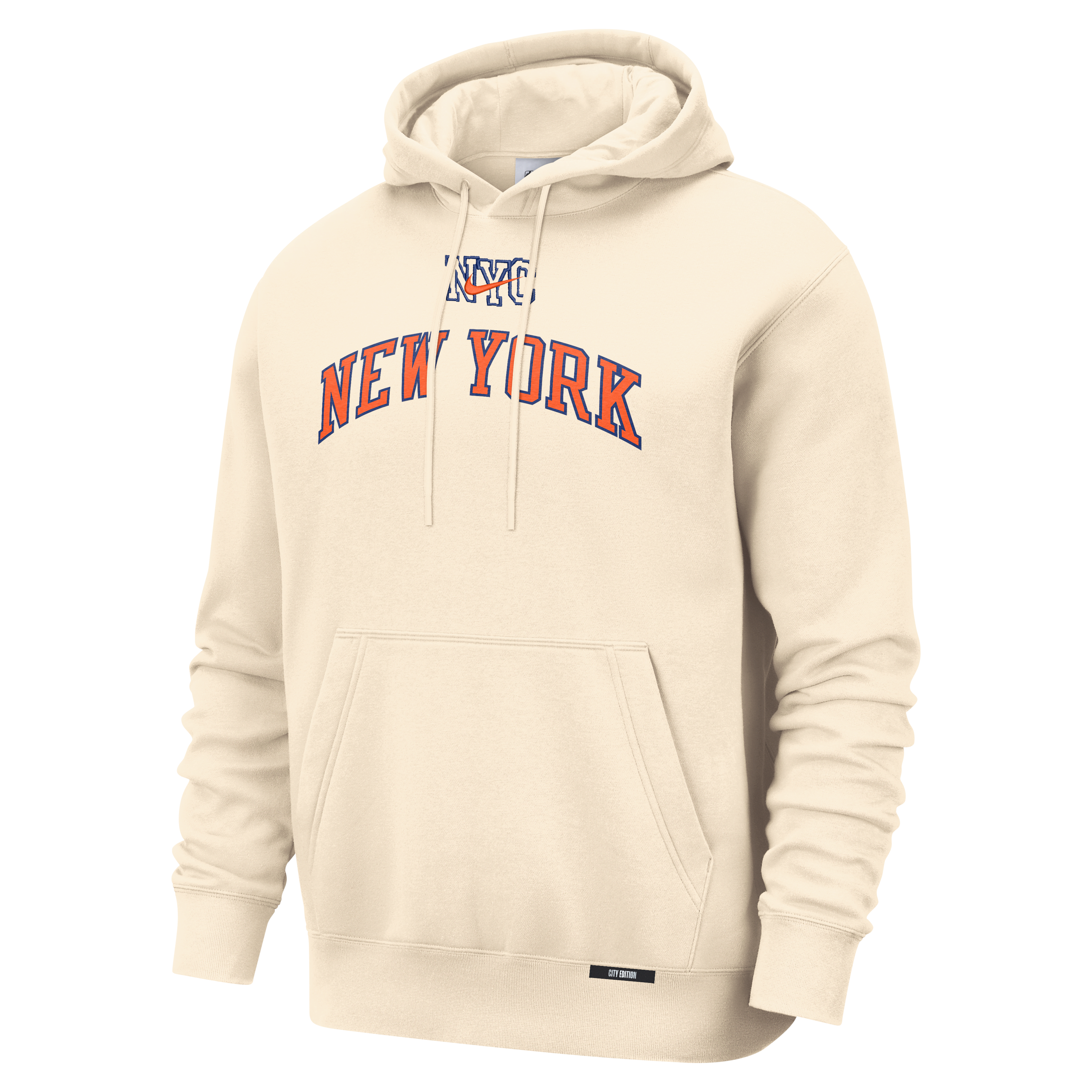 New York Knicks City Edition Men's Nike Basketball Club Pull-Over Hoodie