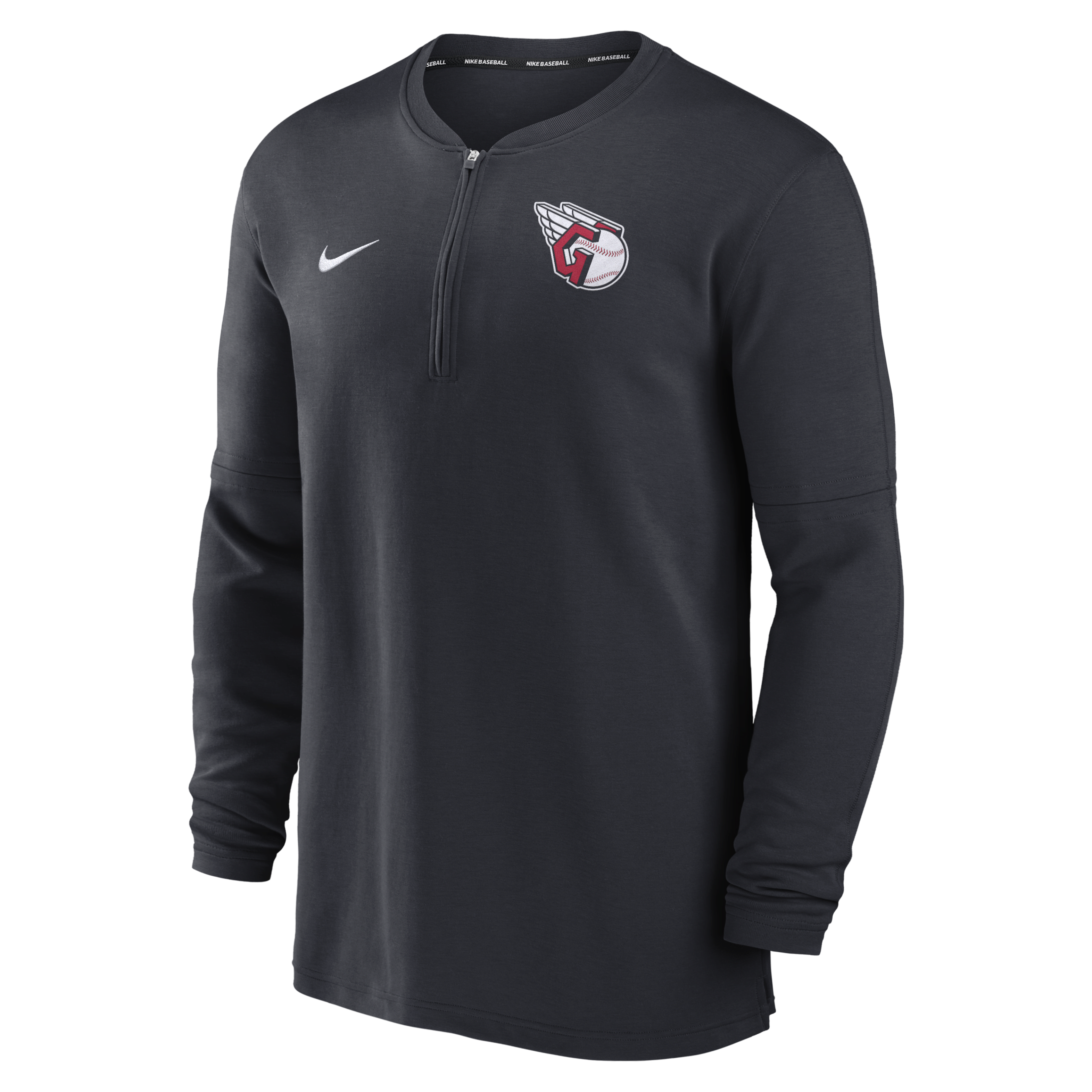 Cleveland Guardians Authentic Collection Game Time Men's Nike Dri-FIT MLB 1/2-Zip Long-Sleeve Top