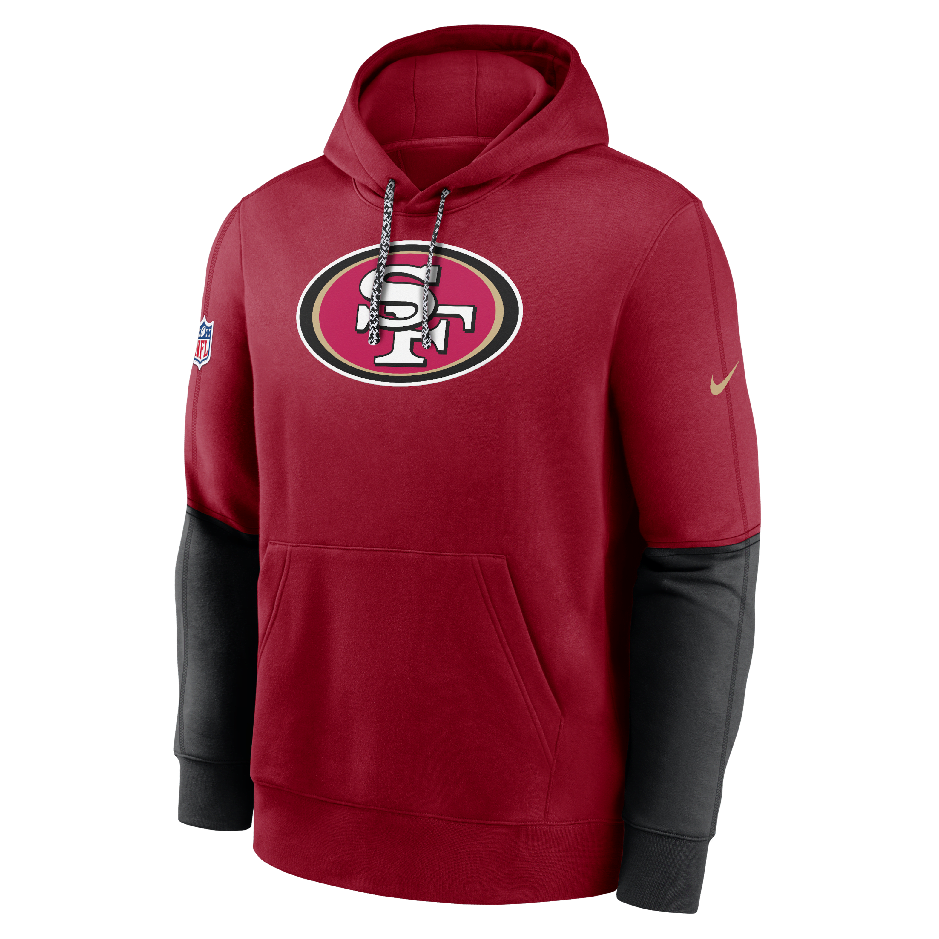 San Francisco 49ers Sideline Team Issue Club Men's Nike NFL Pullover Hoodie