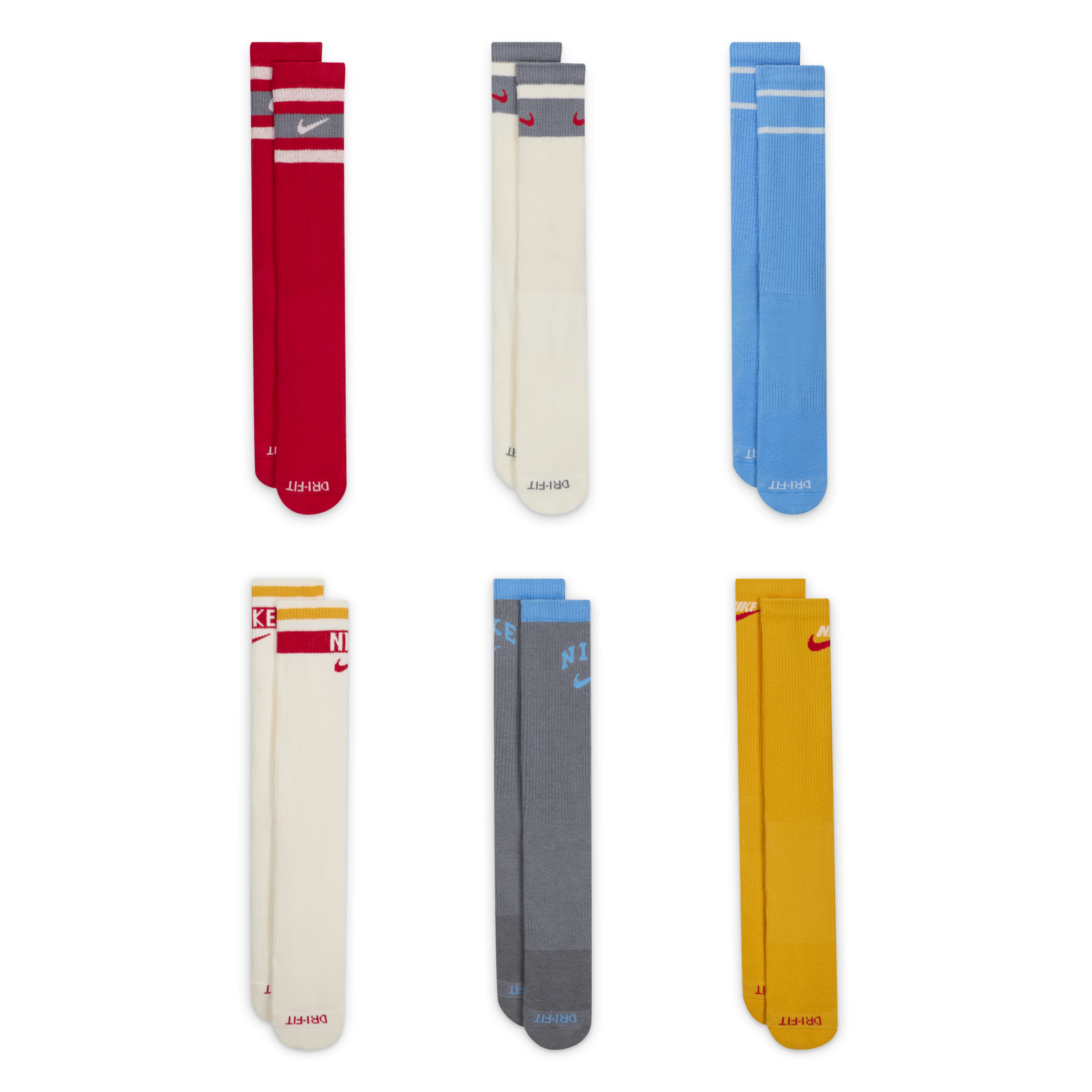Nike Everyday Plus Cushioned Crew Socks (6 Pairs)