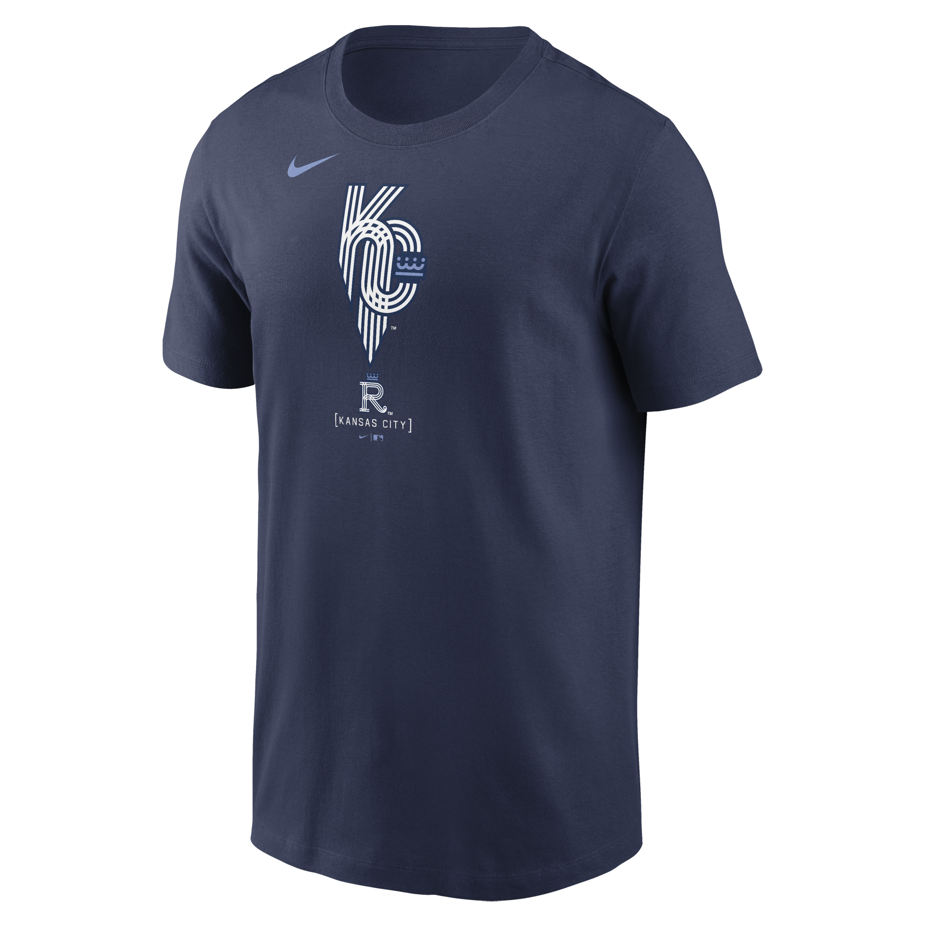 Kansas City Royals Connect Logo Men's Nike MLB T-Shirt