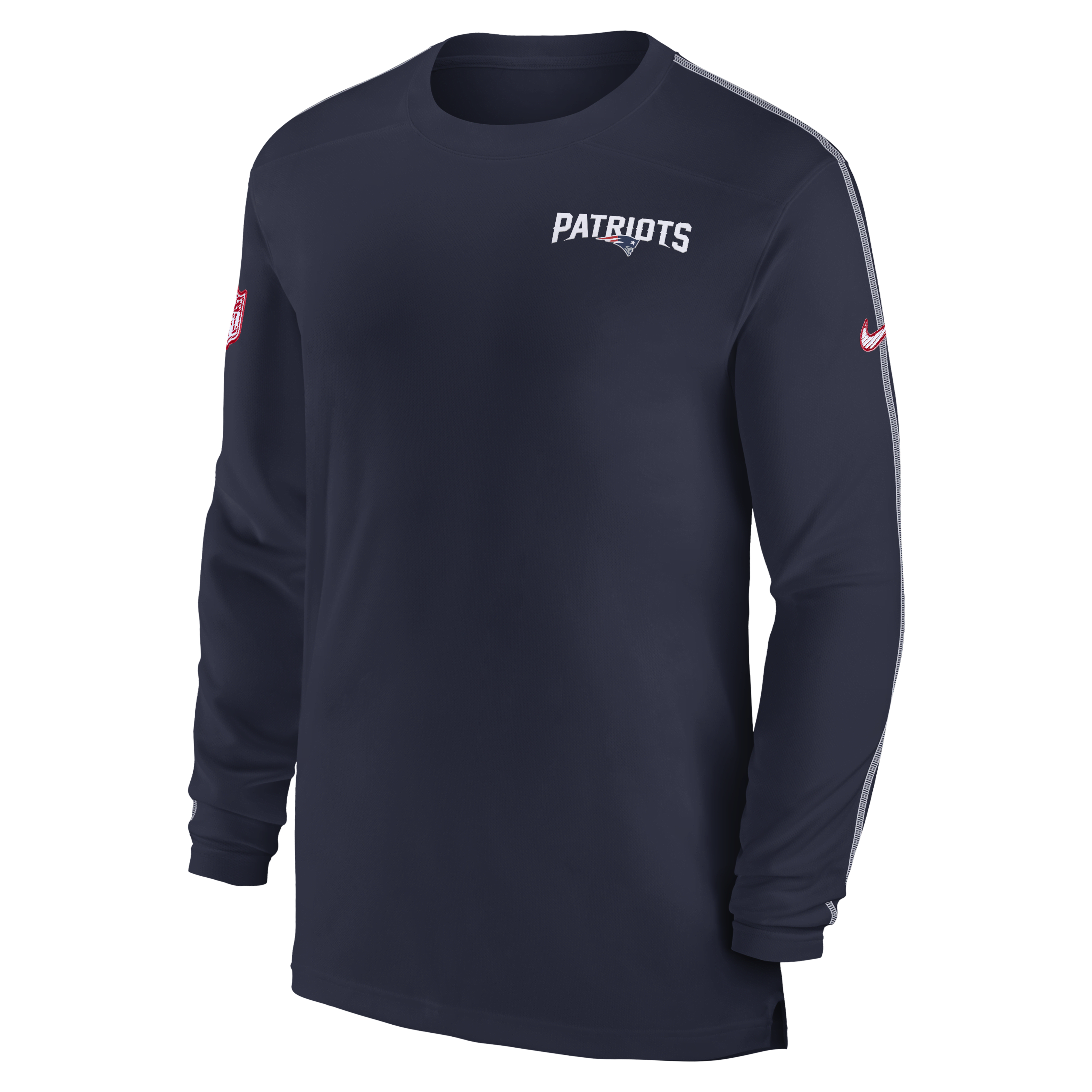 New England Patriots Sideline Coach Men's Nike Dri-FIT NFL Long-Sleeve Top