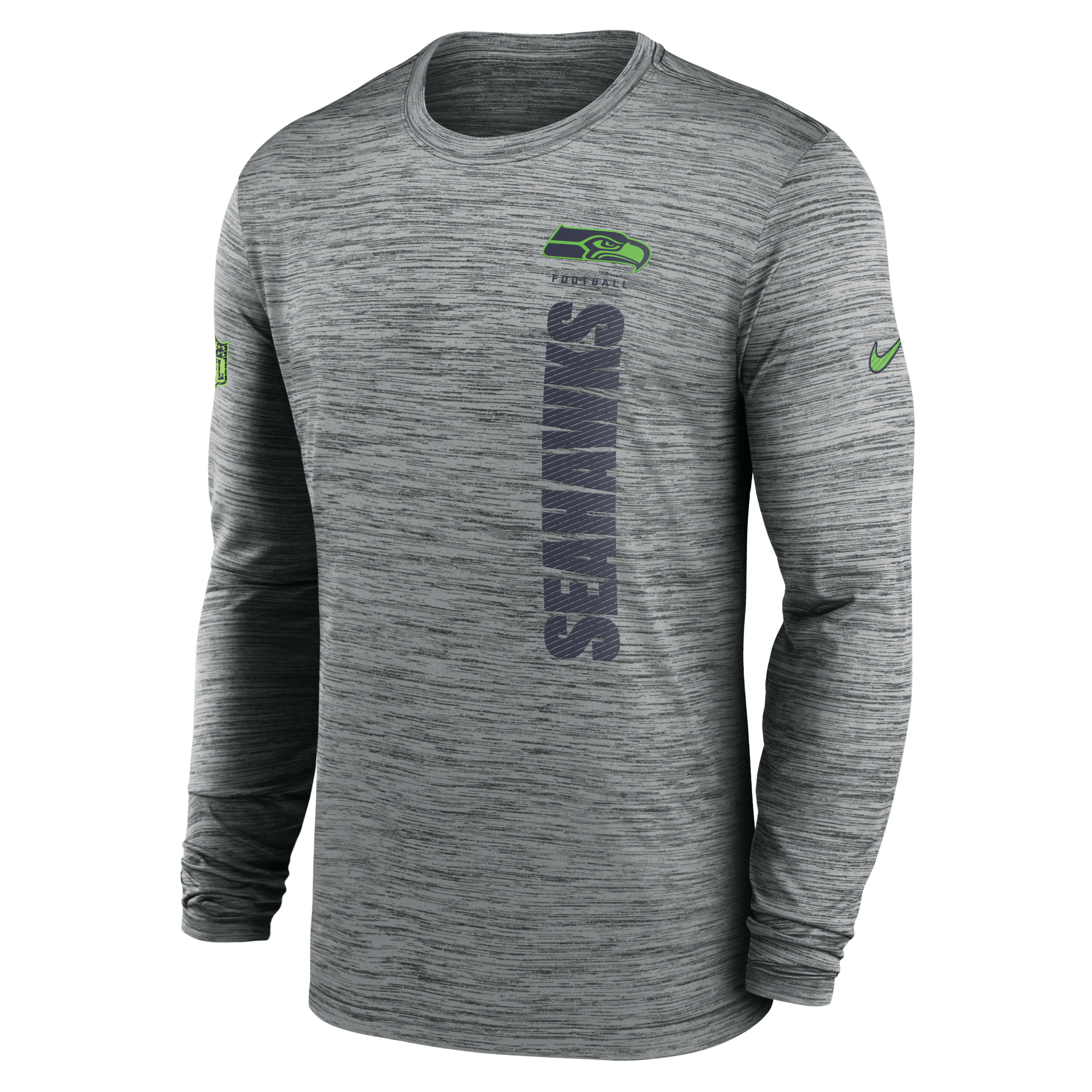 Seattle Seahawks Sideline Velocity Men's Nike Dri-FIT NFL Long-Sleeve T-Shirt