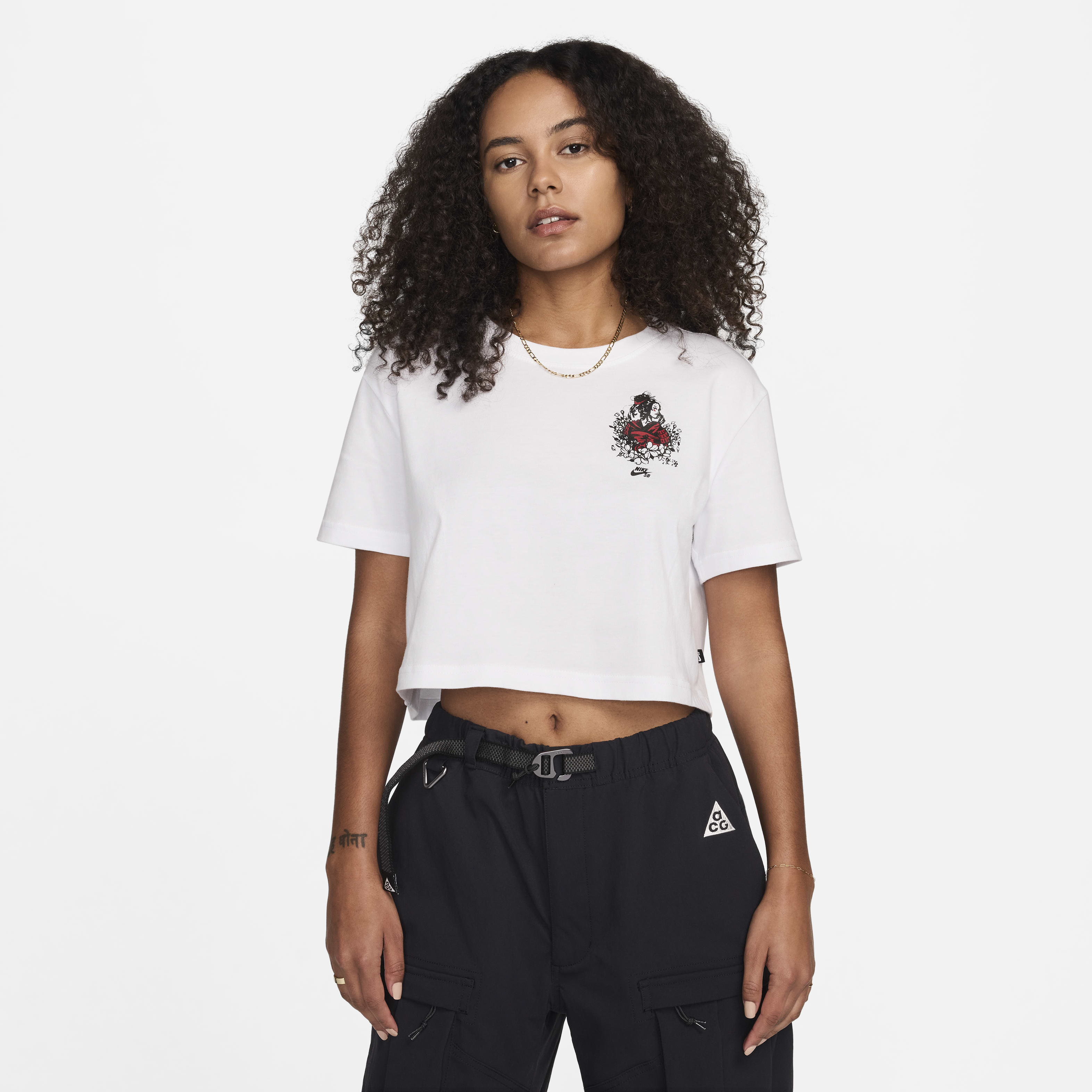 Nike SB x Sky Brown Women's Cropped Skate T-Shirt