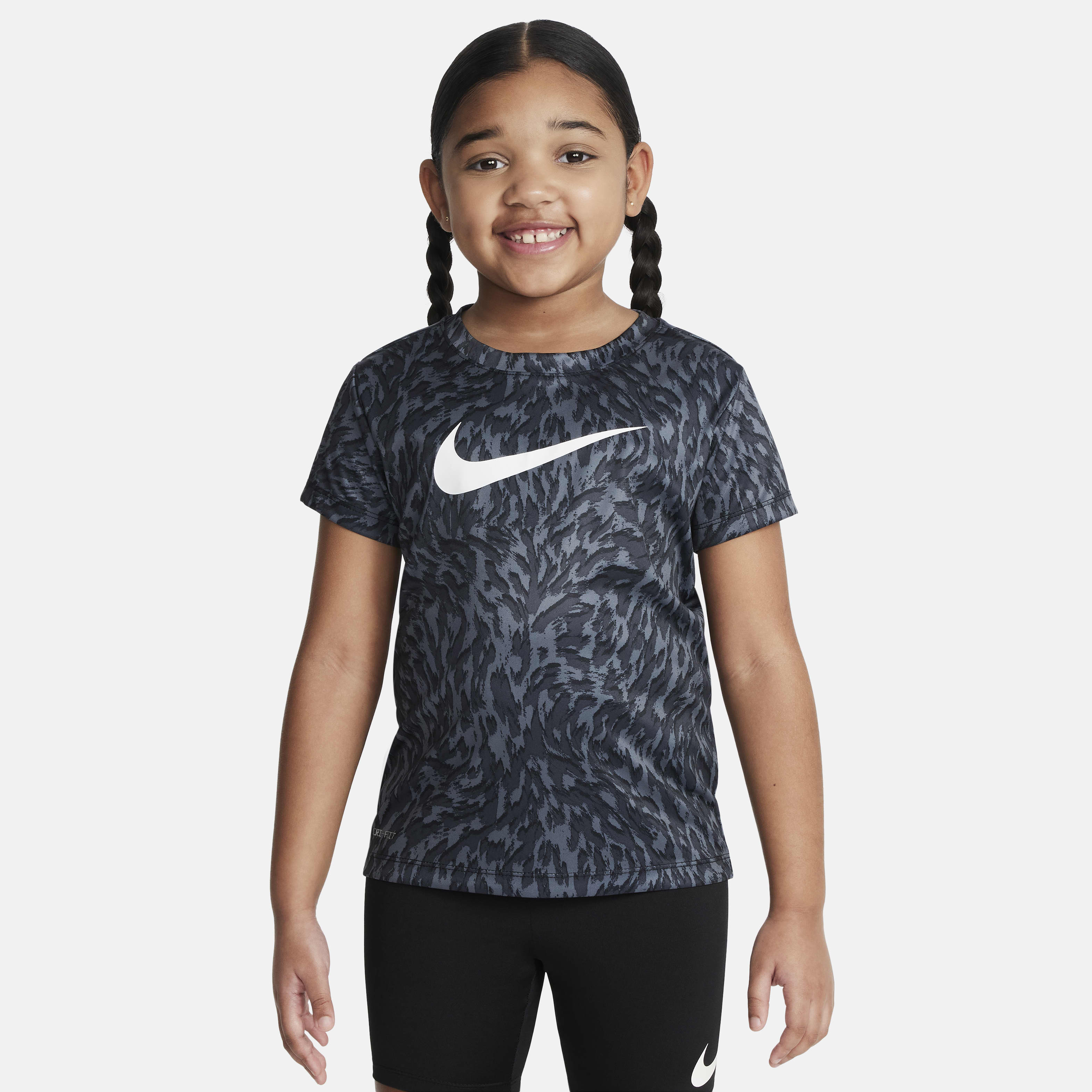 Nike Dri-FIT Veneer Little Kids' Bike Shorts Set