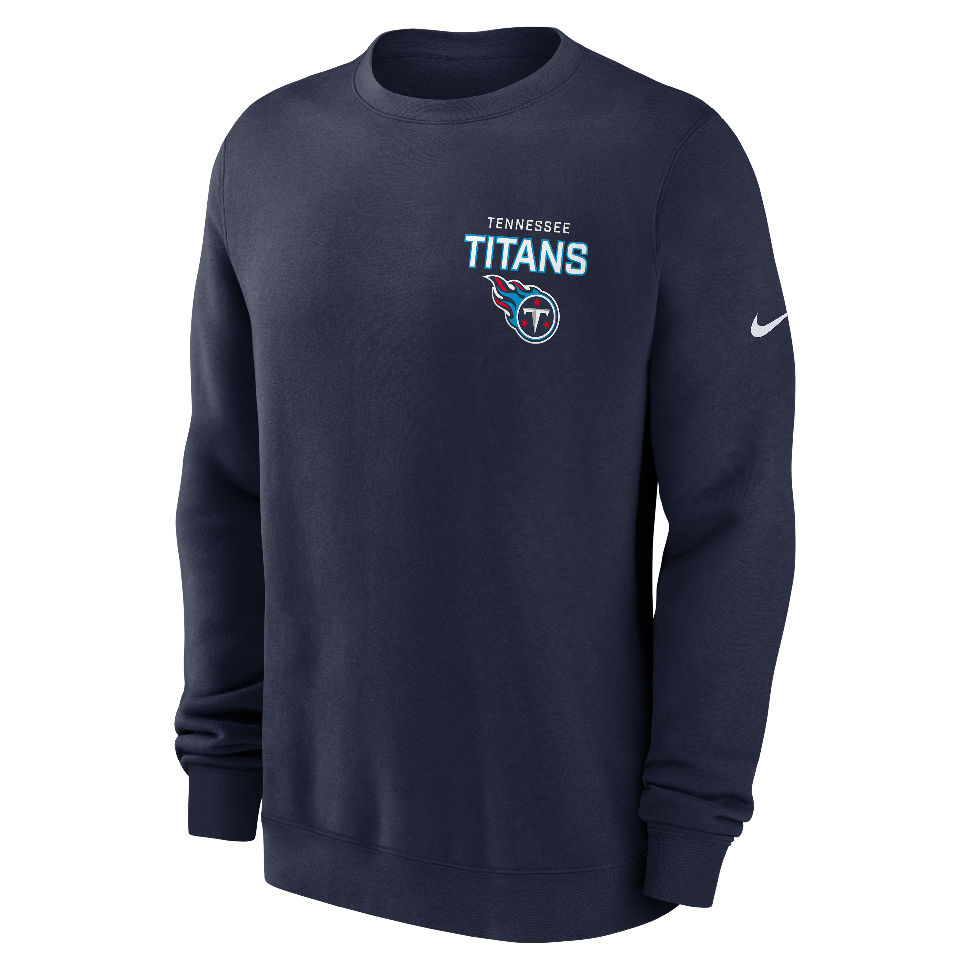 Tennessee Titans Draw Block Club Men's Nike NFL Pullover Crew