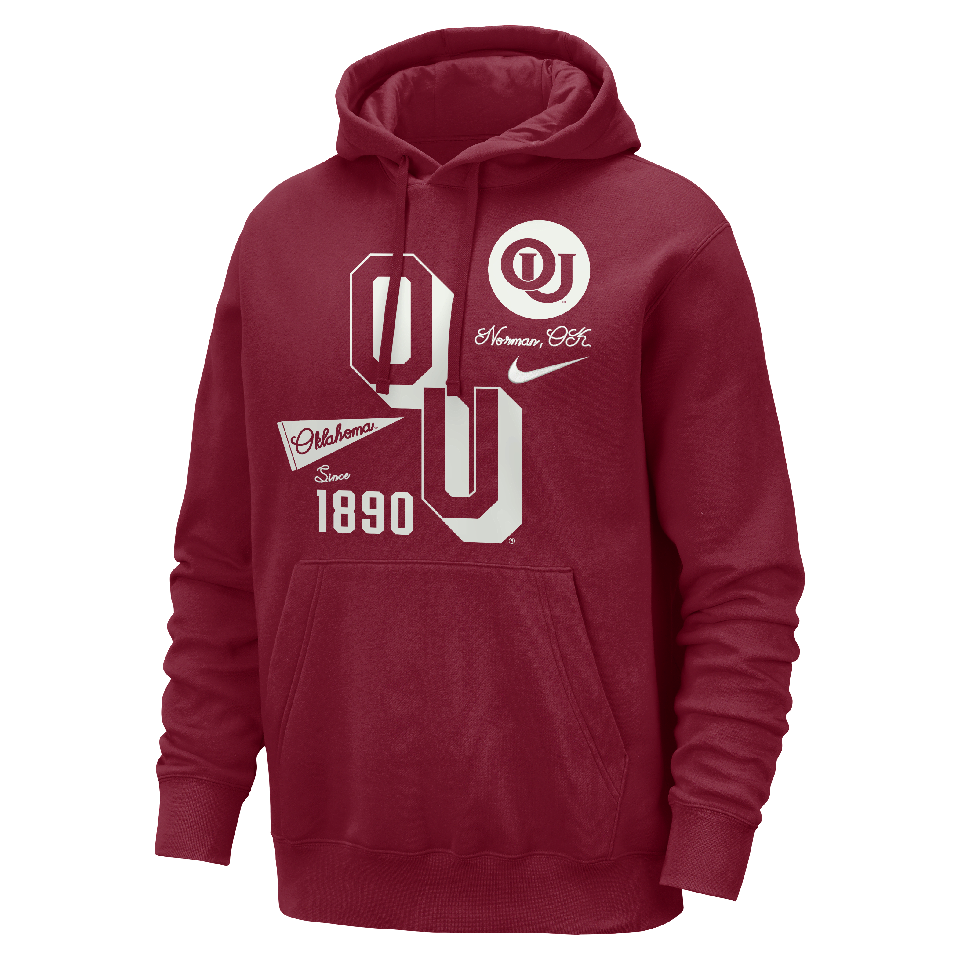 Oklahoma Club Men's Nike College Hoodie