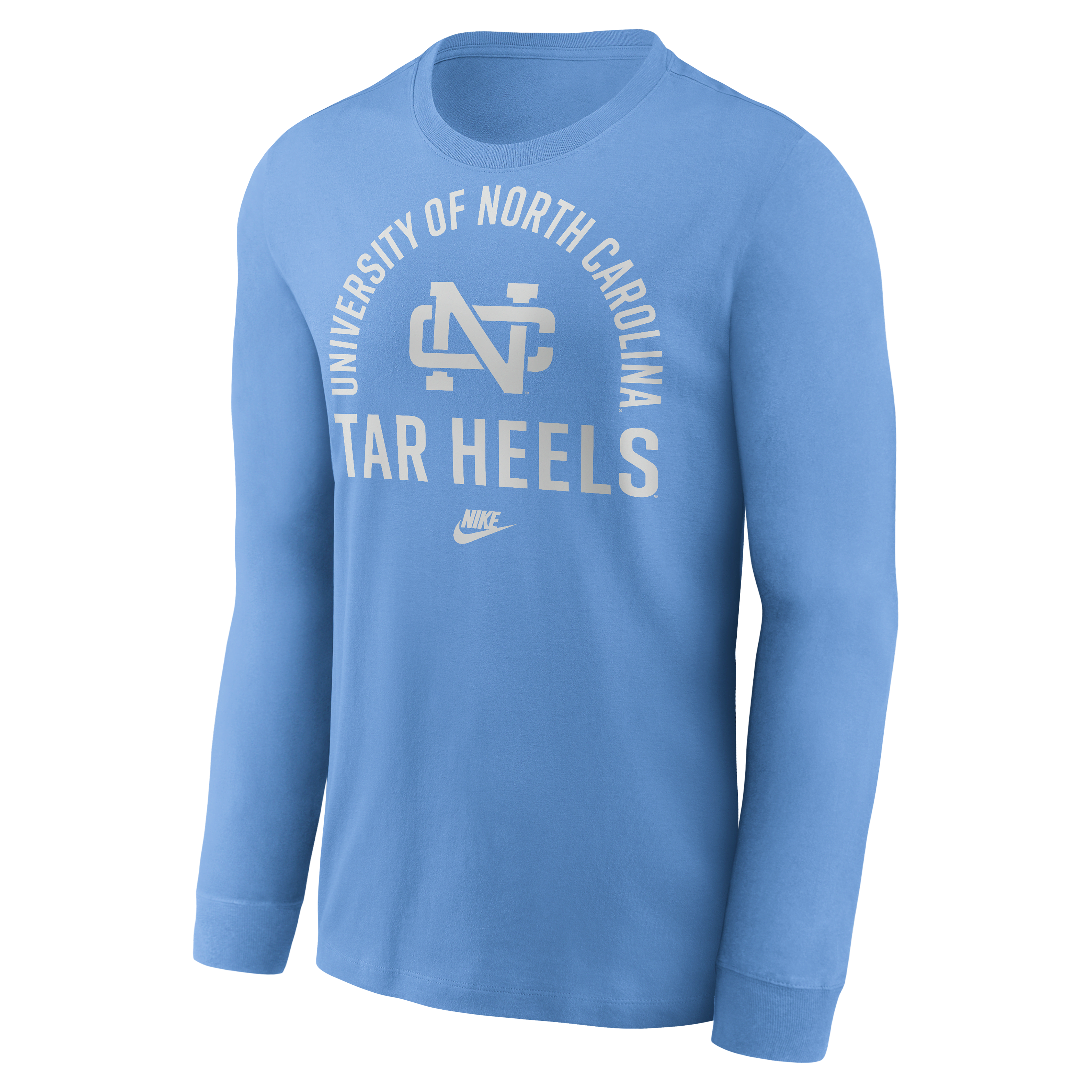 North Carolina Legacy Arched Logo Men's Nike College Long-Sleeve T-Shirt