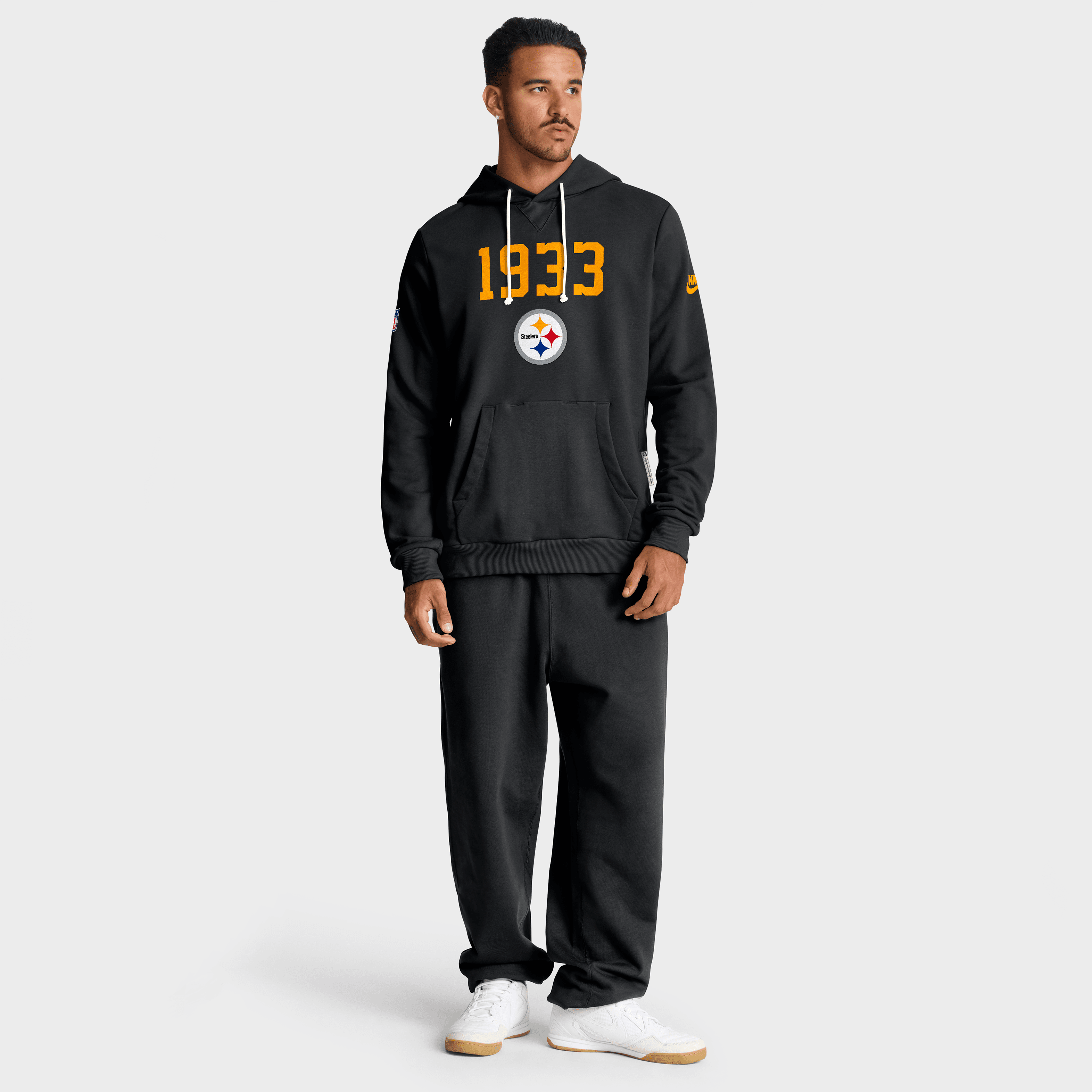 Pittsburgh Steelers Alt Onside Conversion Sideline Men's Nike Dri-FIT NFL Pullover Hoodie