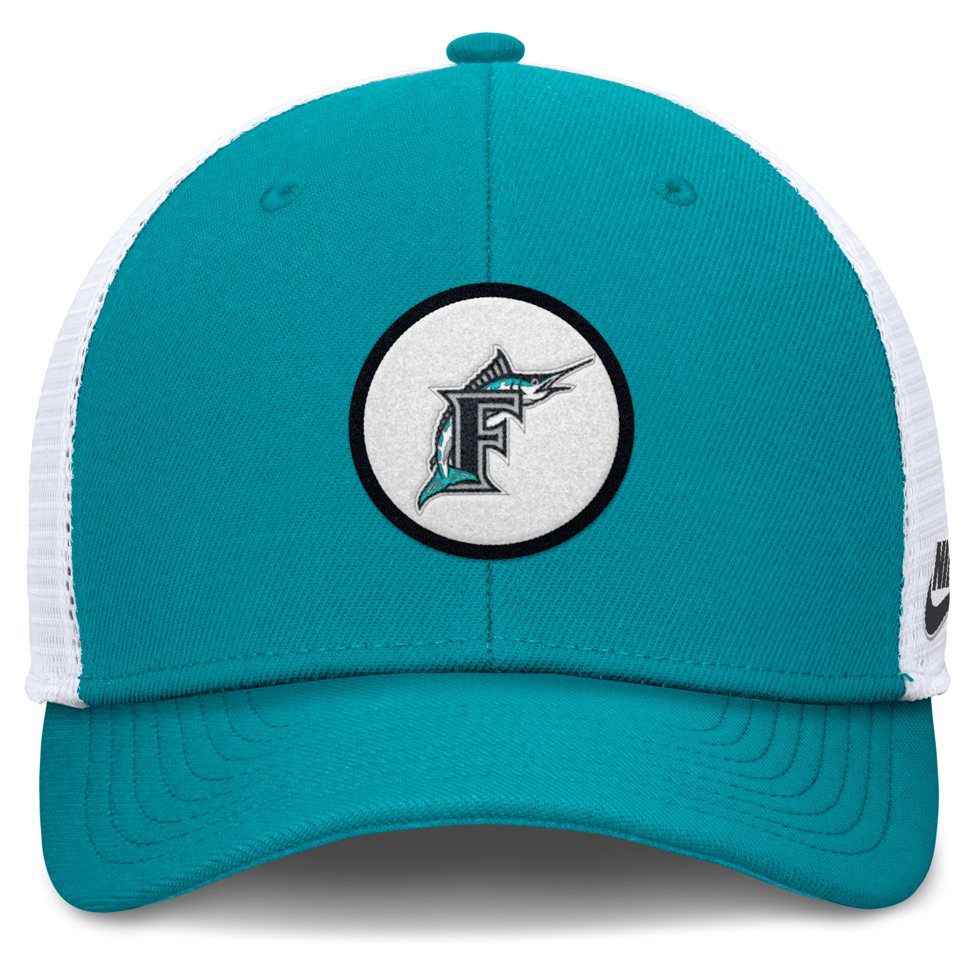 Florida Marlins Cooperstown Rise Men's Nike Dri-FIT MLB Trucker Adjustable Hat