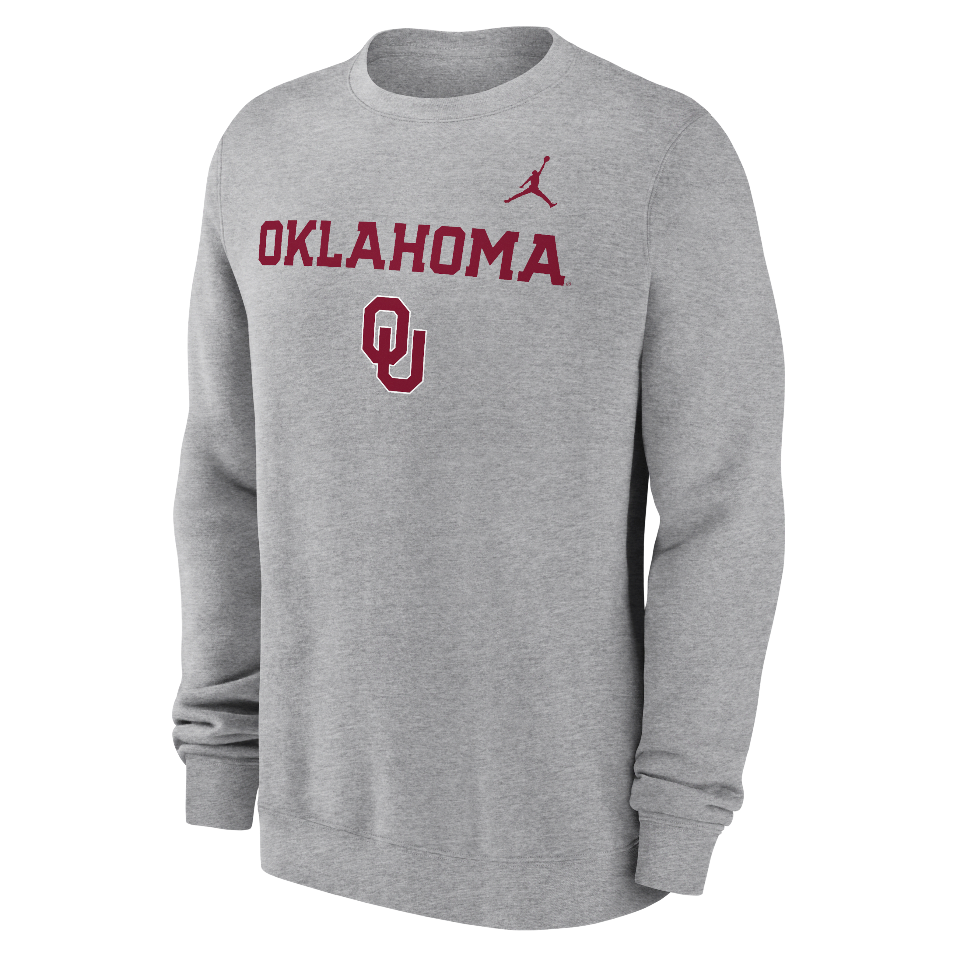 Oklahoma Sooners Primetime Primary Stack Men's Nike College Pullover Crew