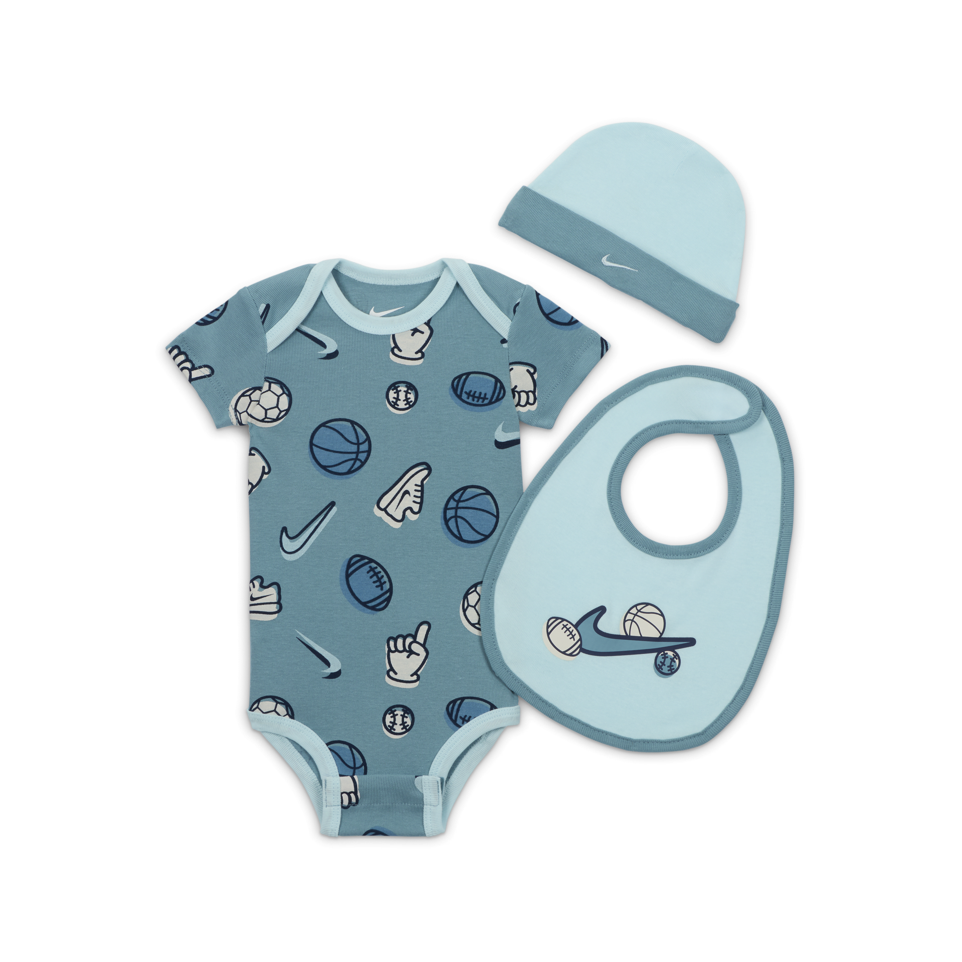 Nike Everyone From Day One Baby (0-9M) 3-Piece Bodysuit Set