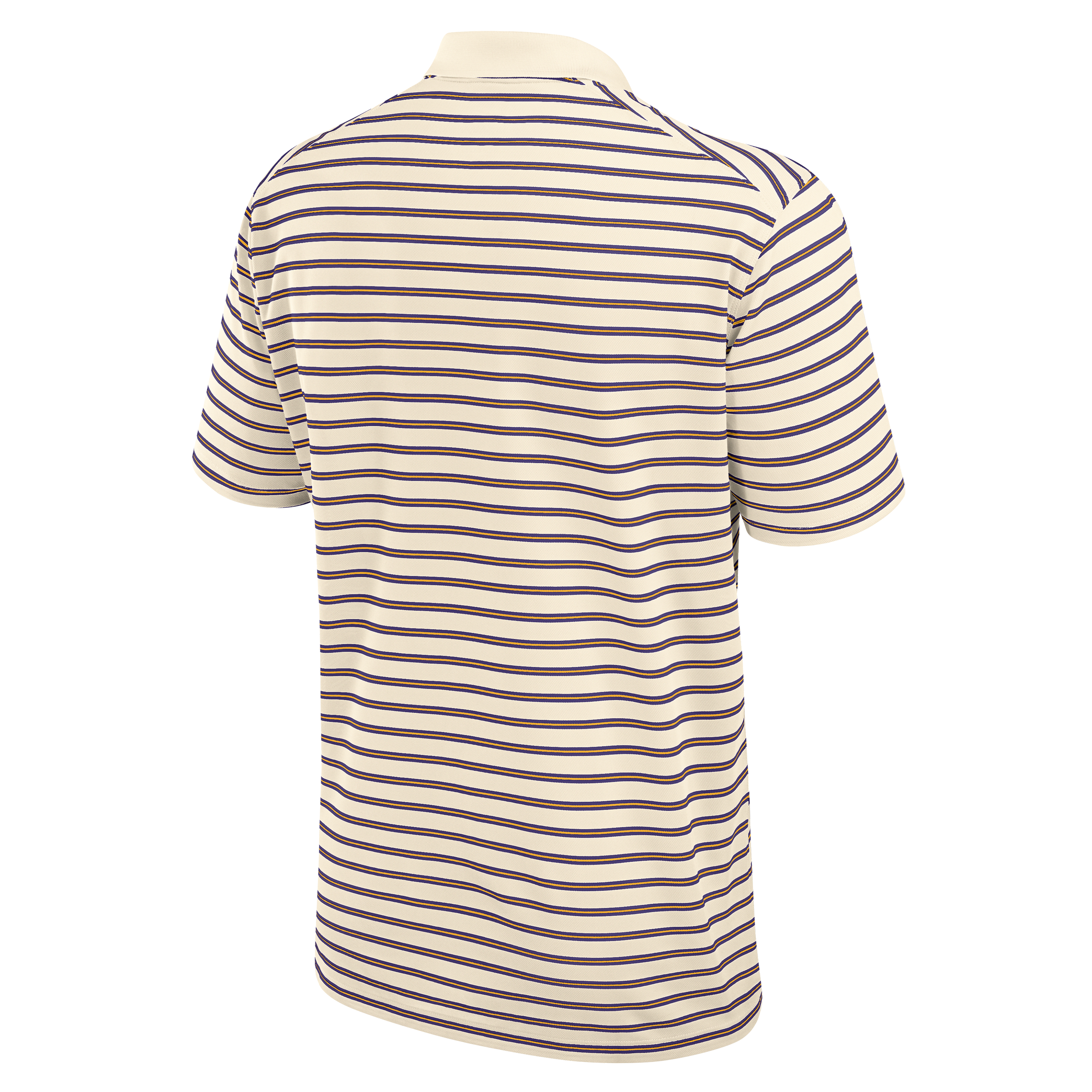 LSU Striped Men's Nike Dri-FIT College Polo