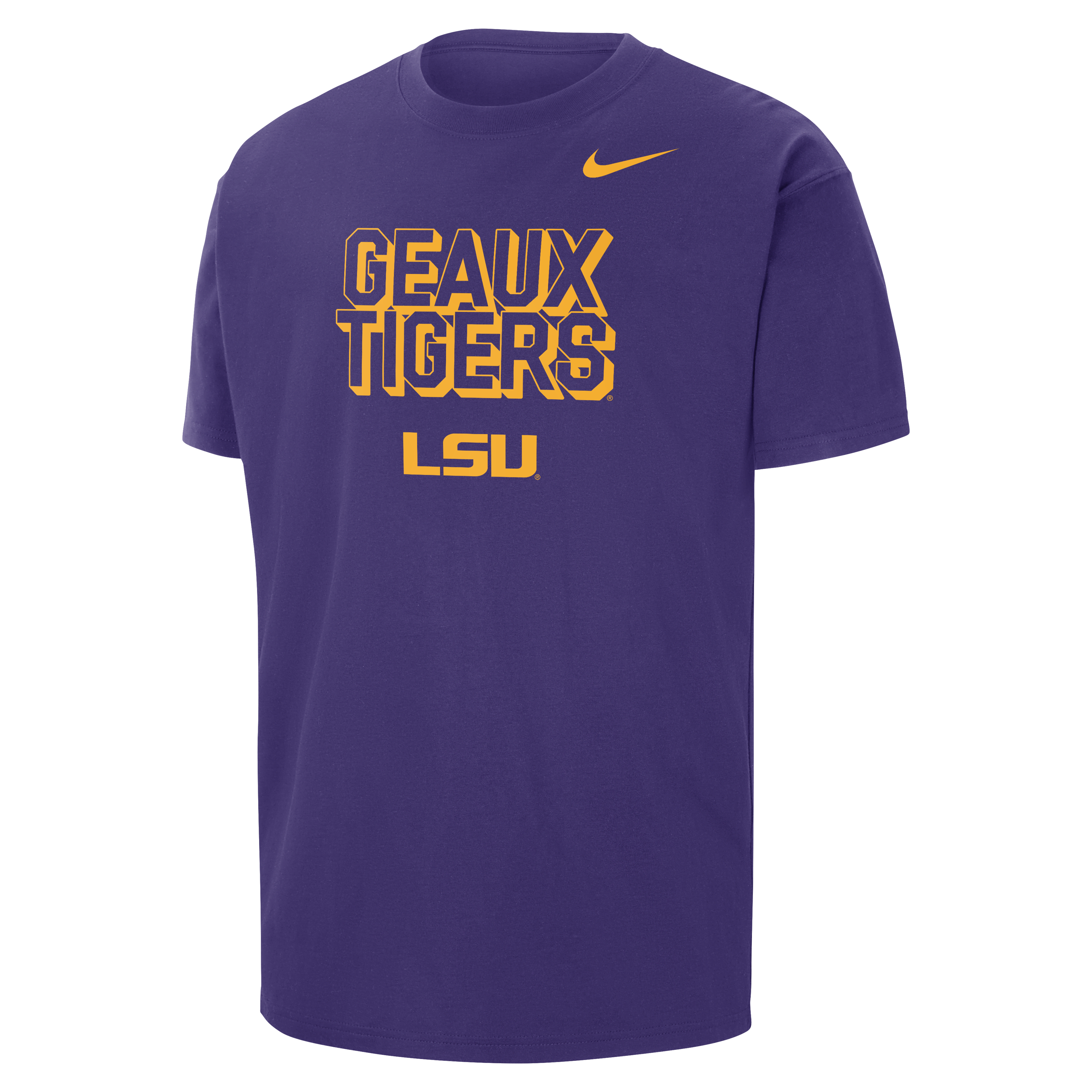 LSU Men's Nike College Max90 Crew-Neck T-Shirt