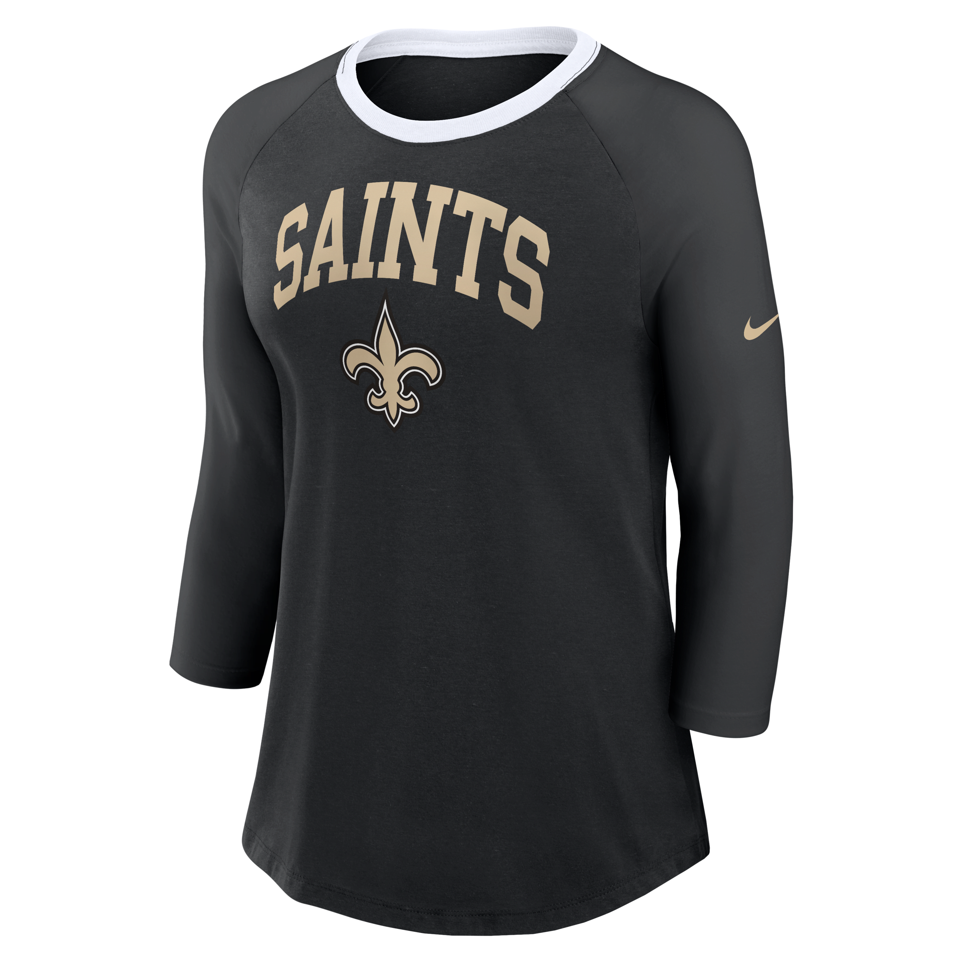 New Orleans Saints Women's Nike NFL 3/4-Sleeve T-Shirt