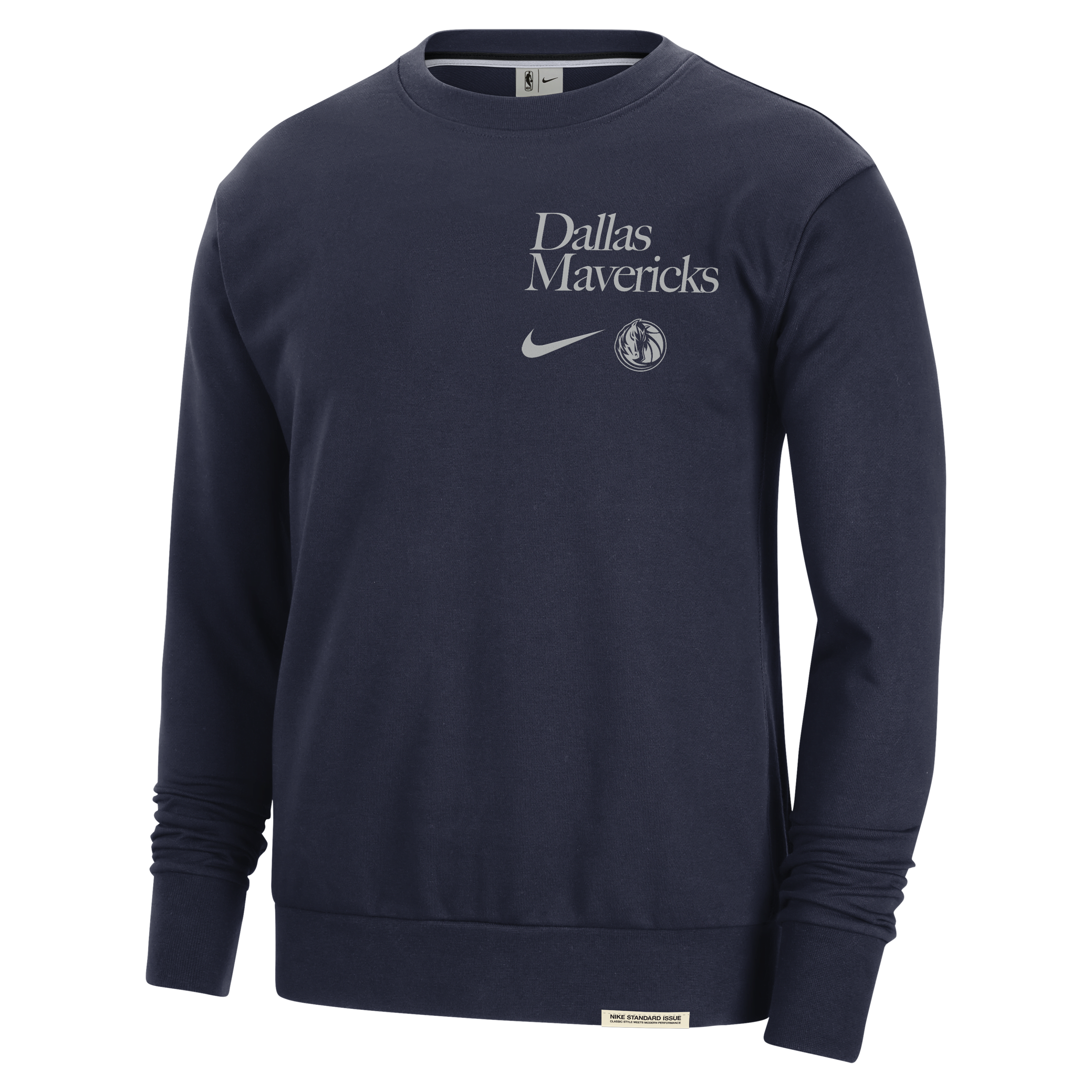 Dallas Mavericks Standard Issue Men's Nike Dri-FIT NBA Crew-Neck Sweatshirt