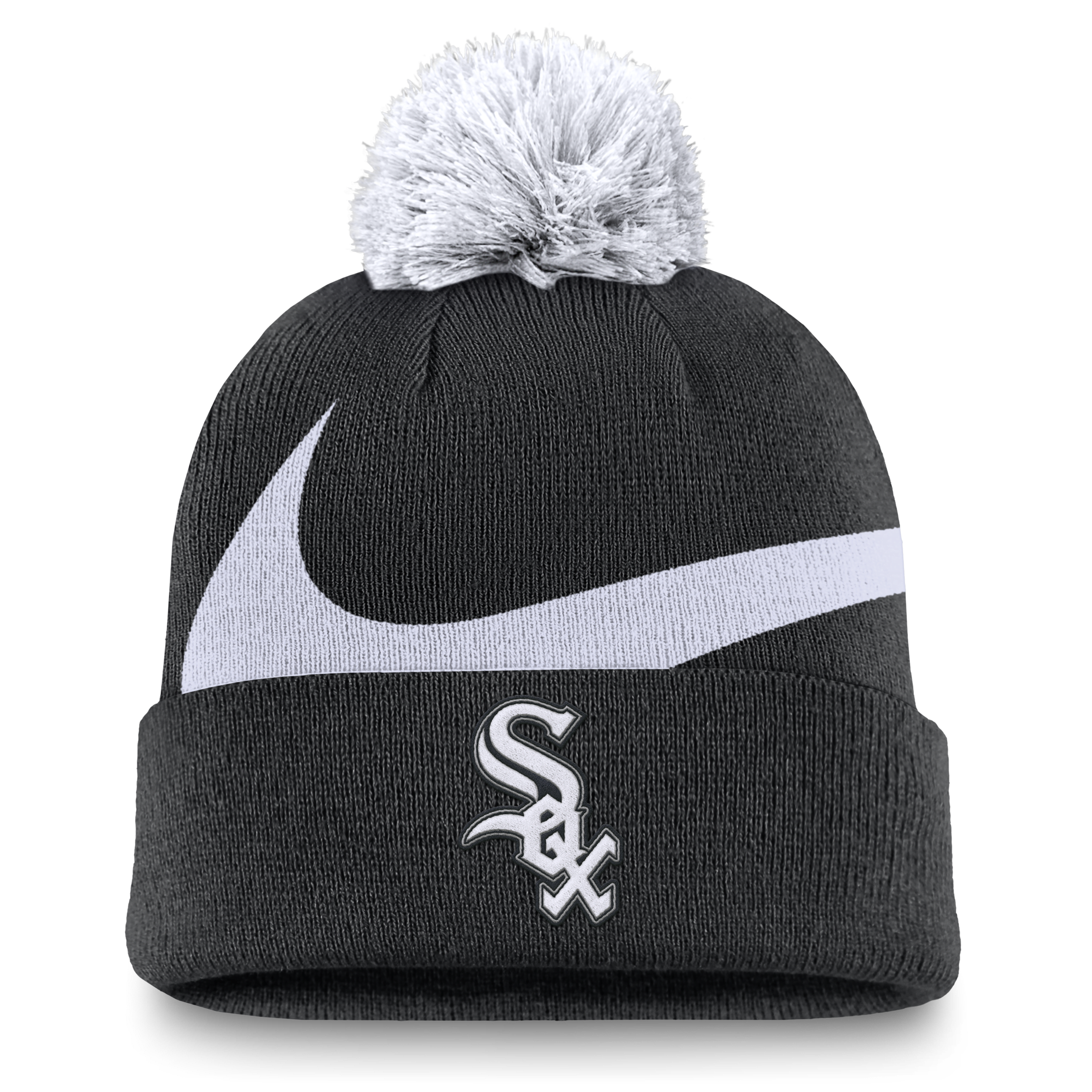 Chicago White Sox Peak Men's Nike MLB Cuffed Pom Beanie