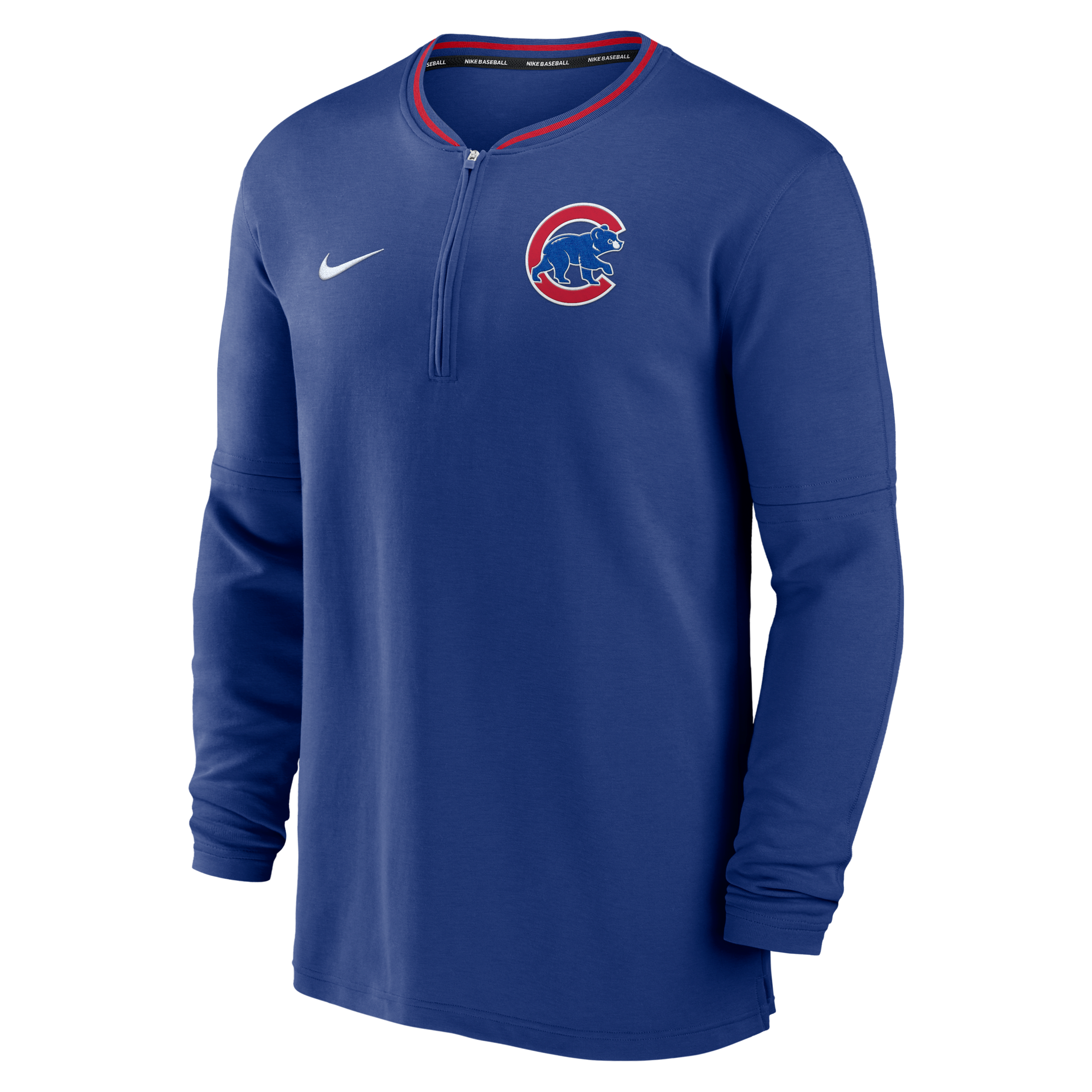 Chicago Cubs Authentic Collection Men's Nike Dri-FIT MLB 1/2-Zip Long-Sleeve Top