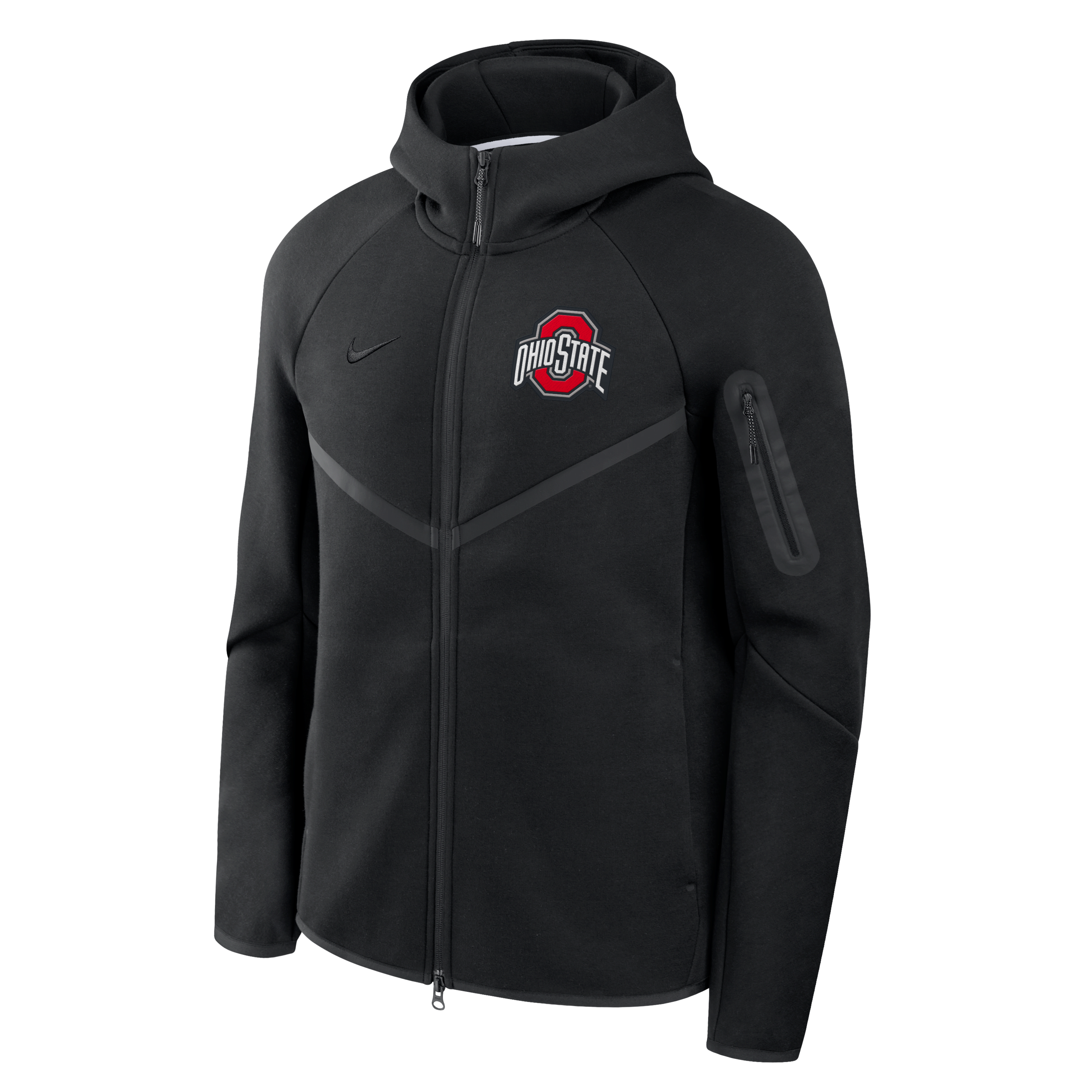 Ohio State Tech Fleece Windrunner Men's Nike College Full-Zip Hooded Jacket