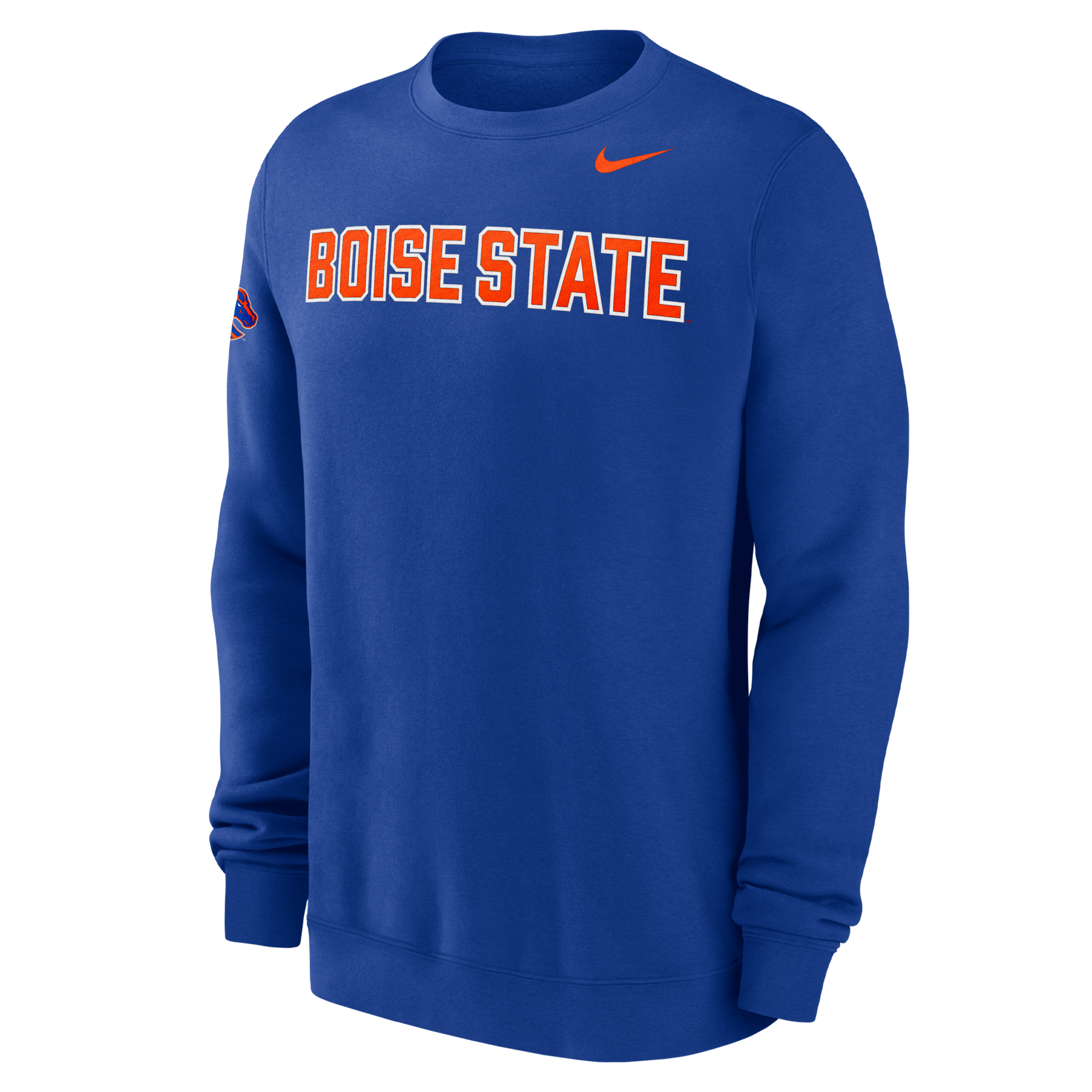 Boise State Club Fleece Men's Nike College Crew-Neck Sweatshirt