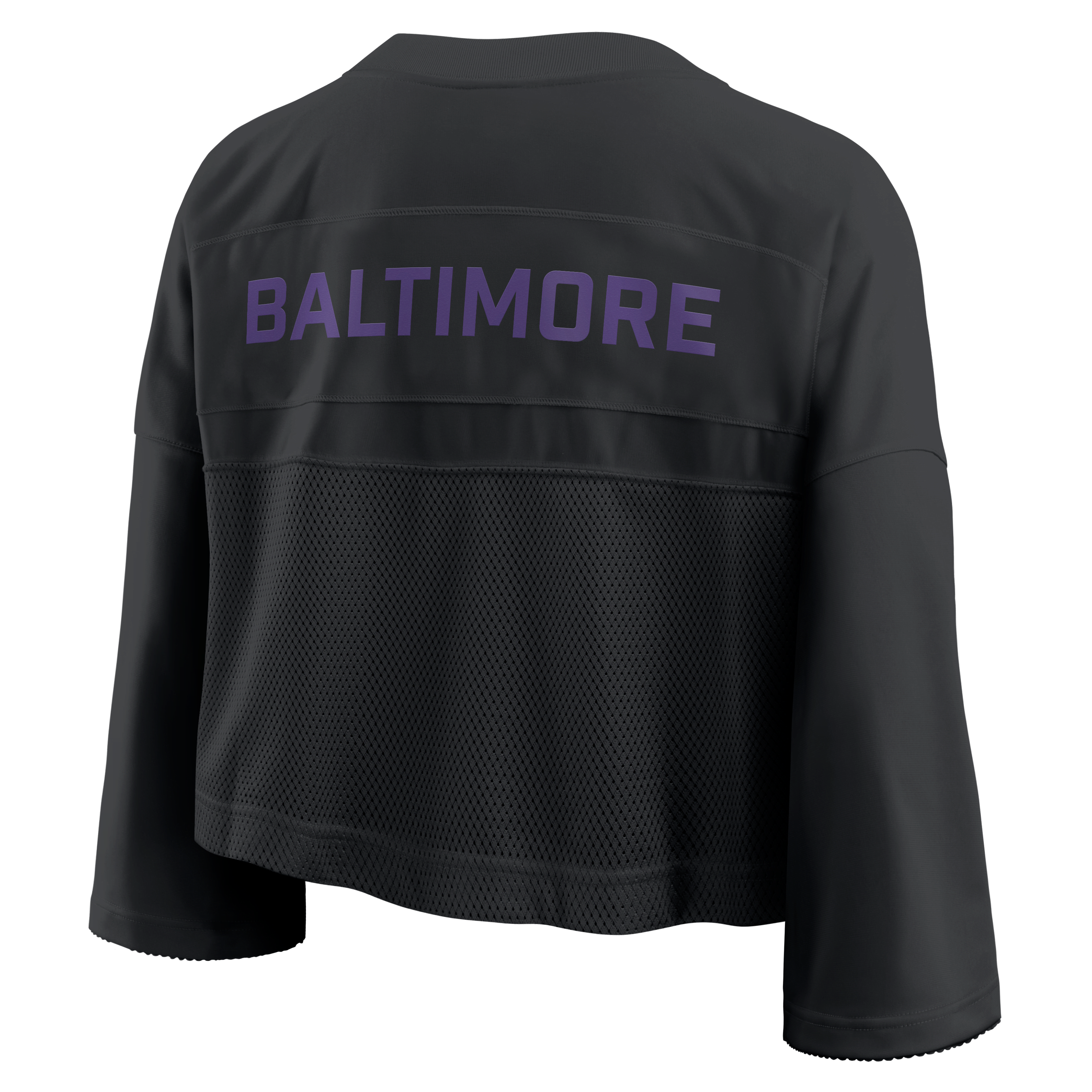 Baltimore Ravens Wide Receiver Jersey Fashion Women's Nike Dri-FIT NFL Cropped Top
