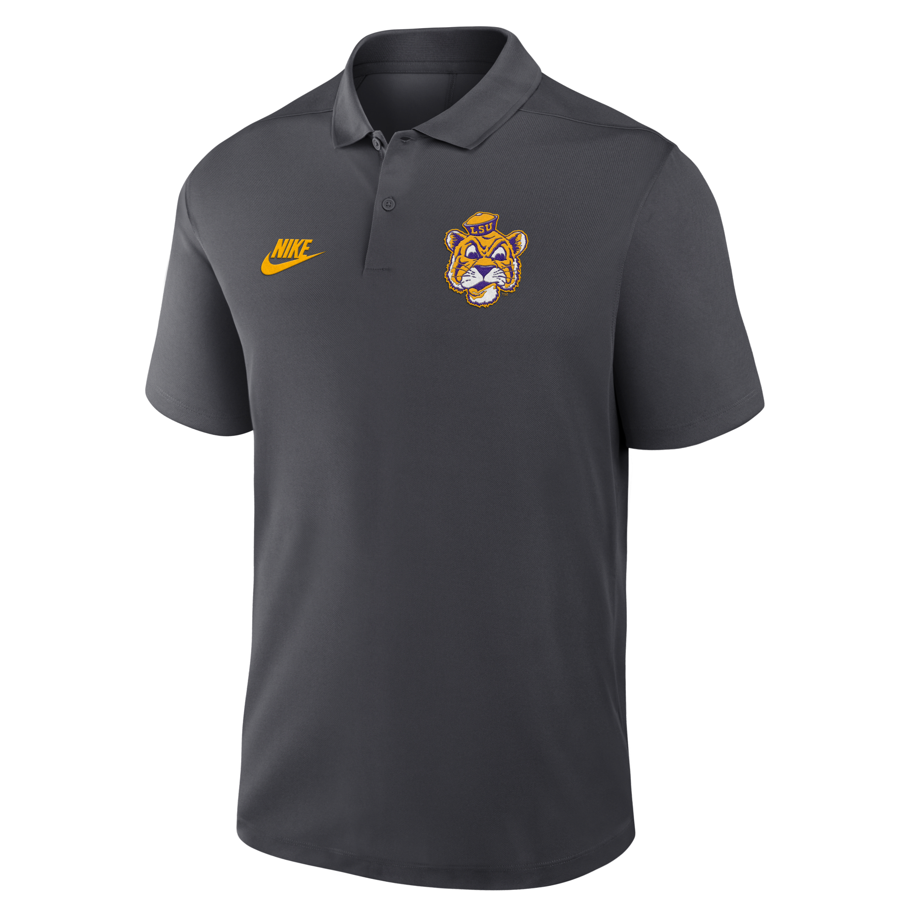 LSU Tigers Primetime Victory Legacy Vault Logo Men's Nike Dri-FIT College Polo