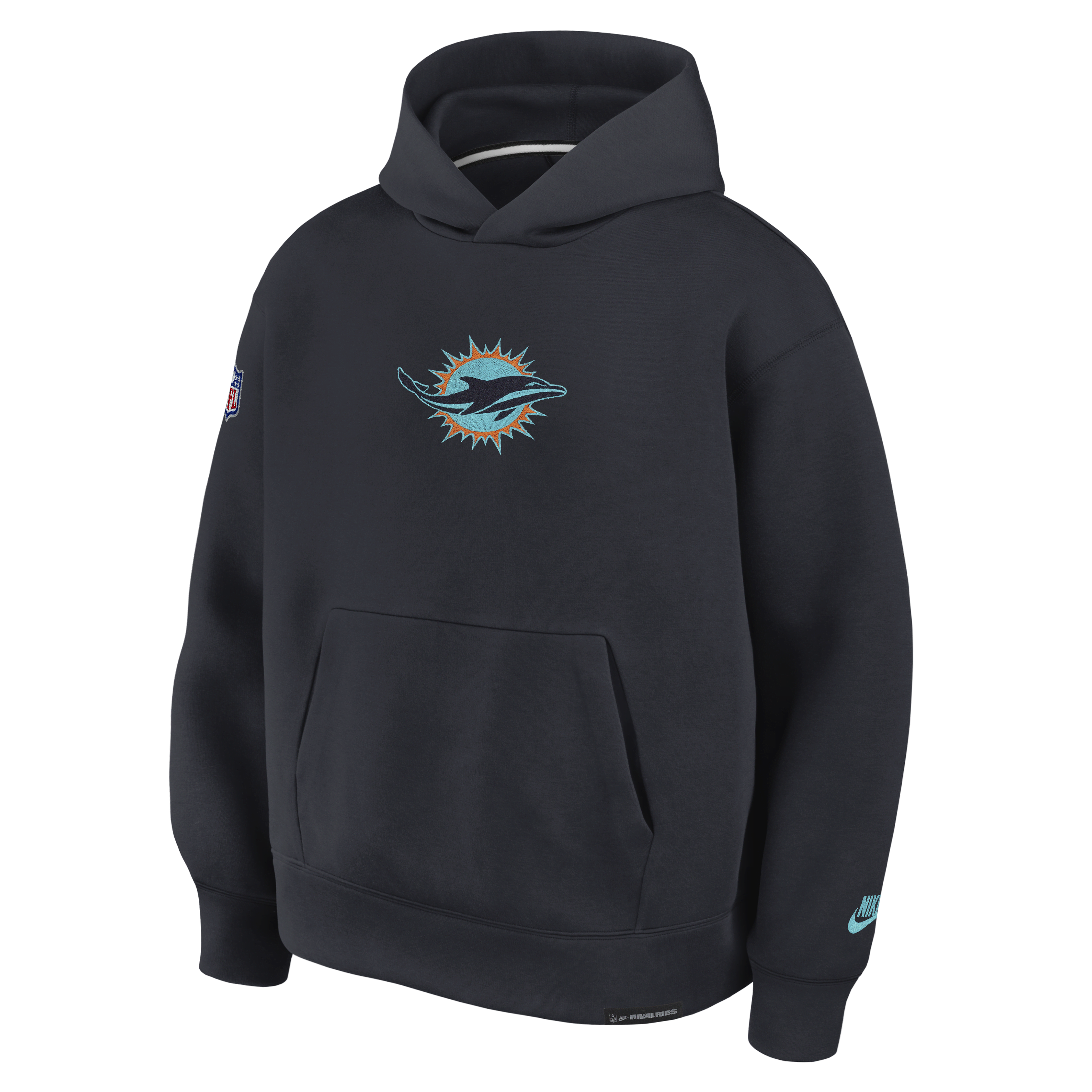 Miami Dolphins Rivalries Collection Oversized Tech Fleece Men's Nike NFL Pullover Hoodie