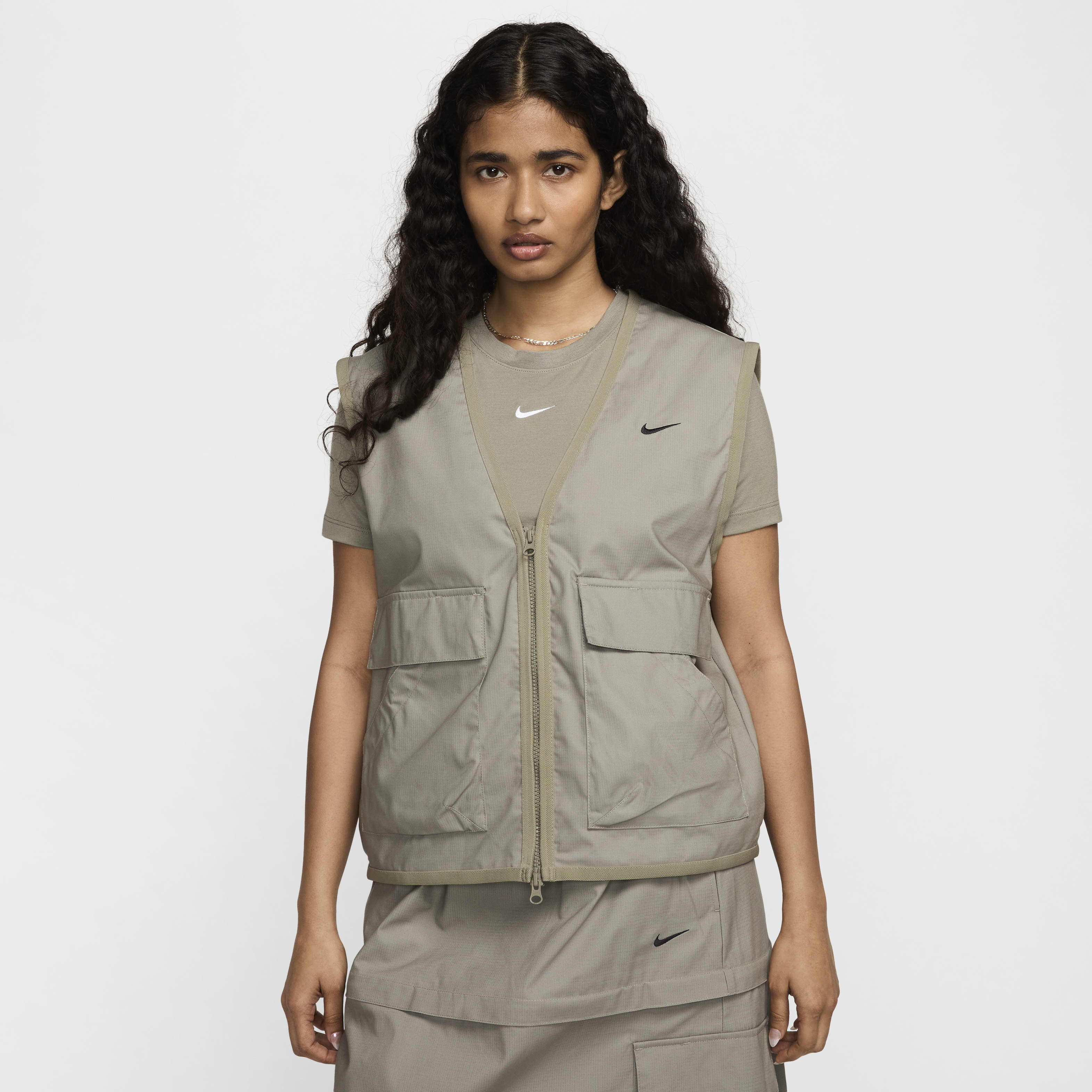 Colete cargo entrançado e folgado Nike Sportswear Essential para mulher