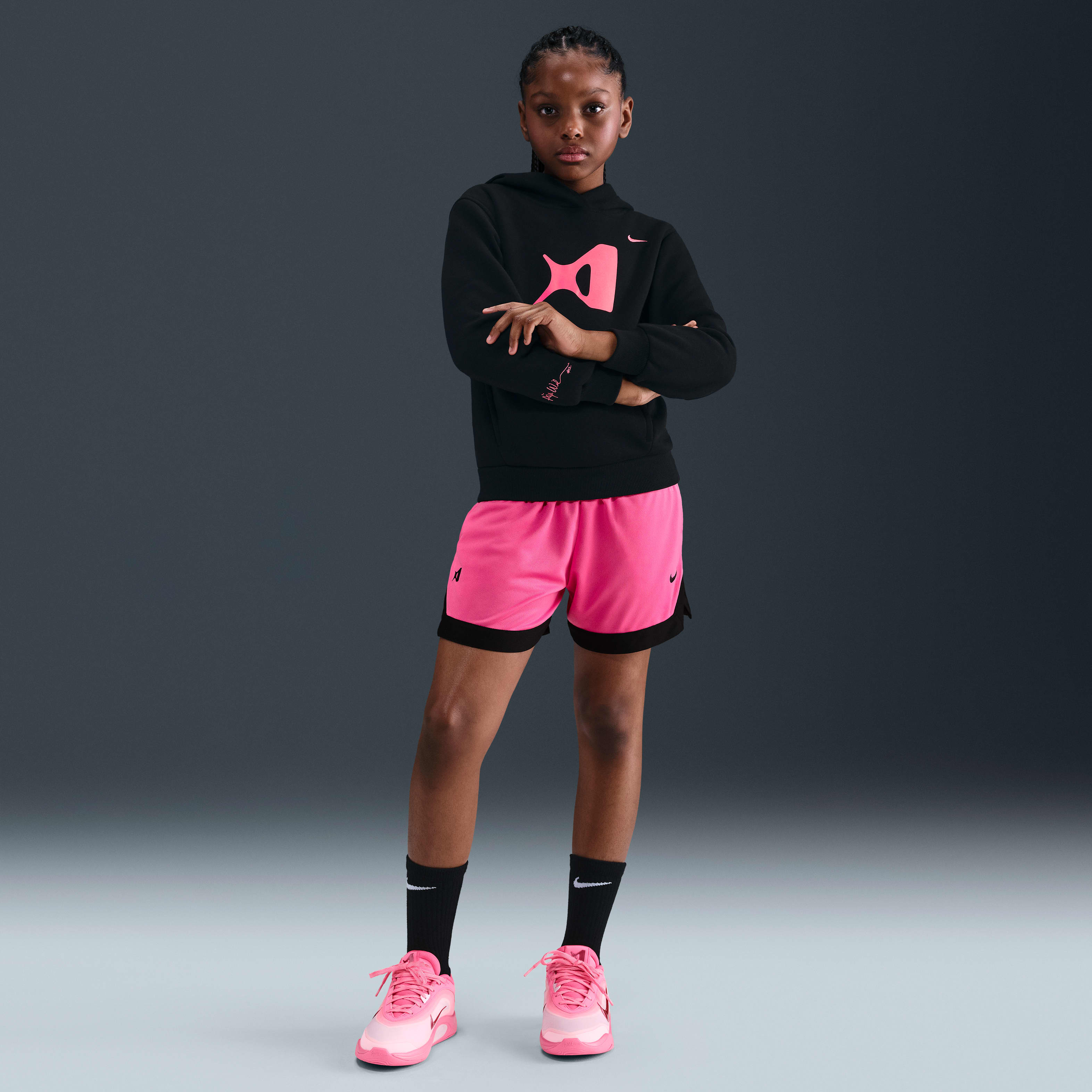 A'ja Wilson Club Fleece Big Kids' Hoodie