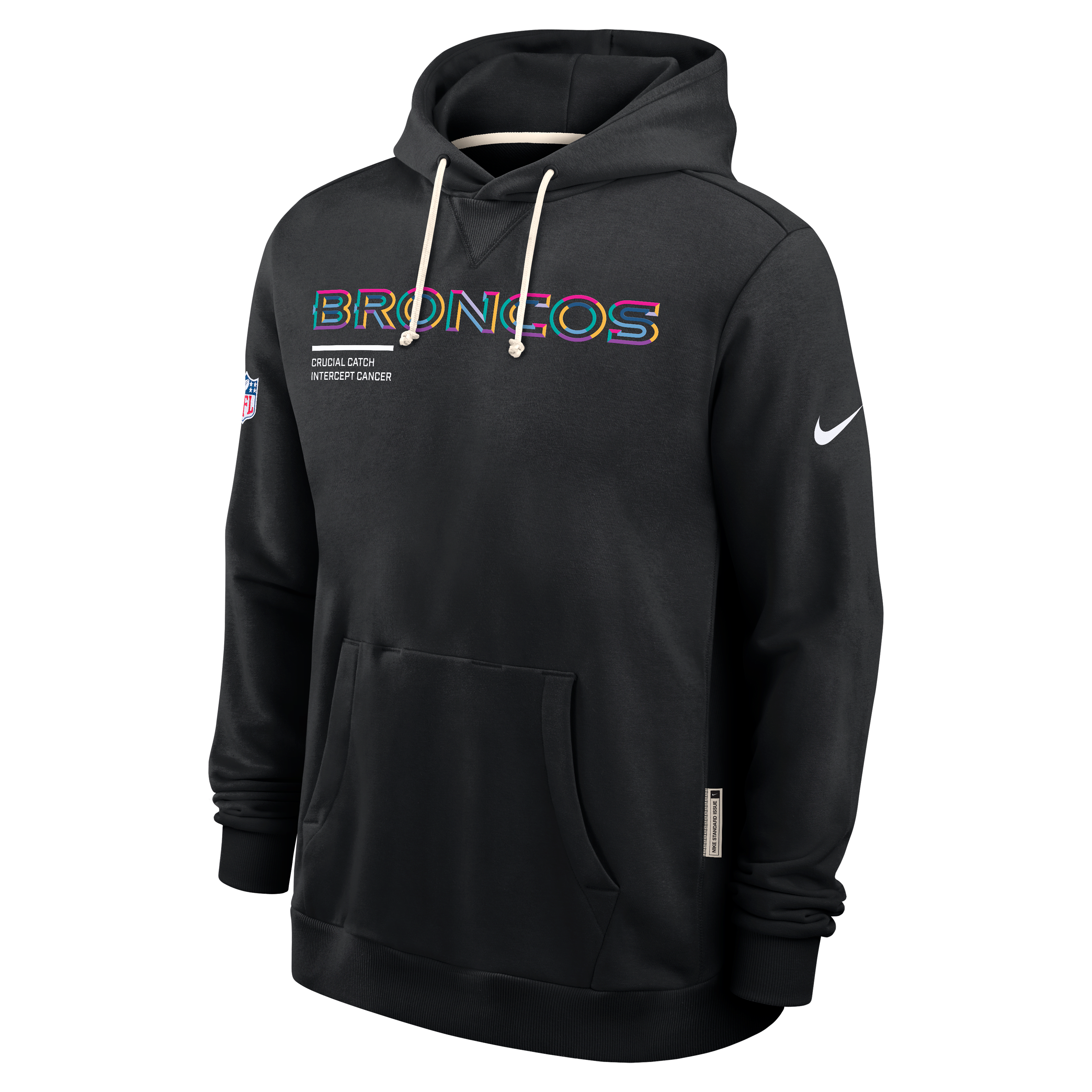 Denver Broncos Crucial Catch Sideline Men's Nike Dri-FIT NFL Pullover Hoodie