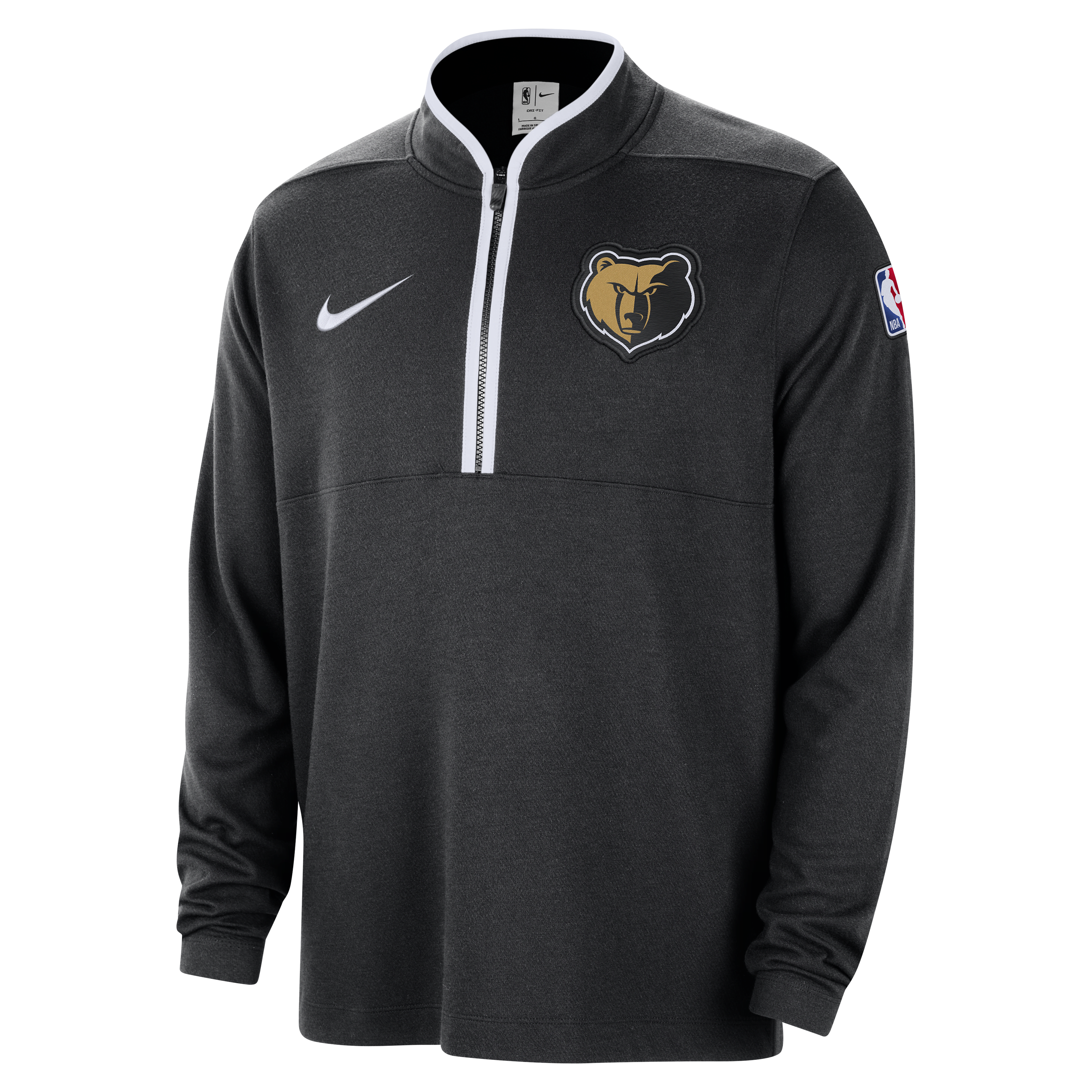 Memphis Grizzlies 2023/24 City Edition Men's Nike Dri-FIT NBA 1/2-Zip Long-Sleeve Top