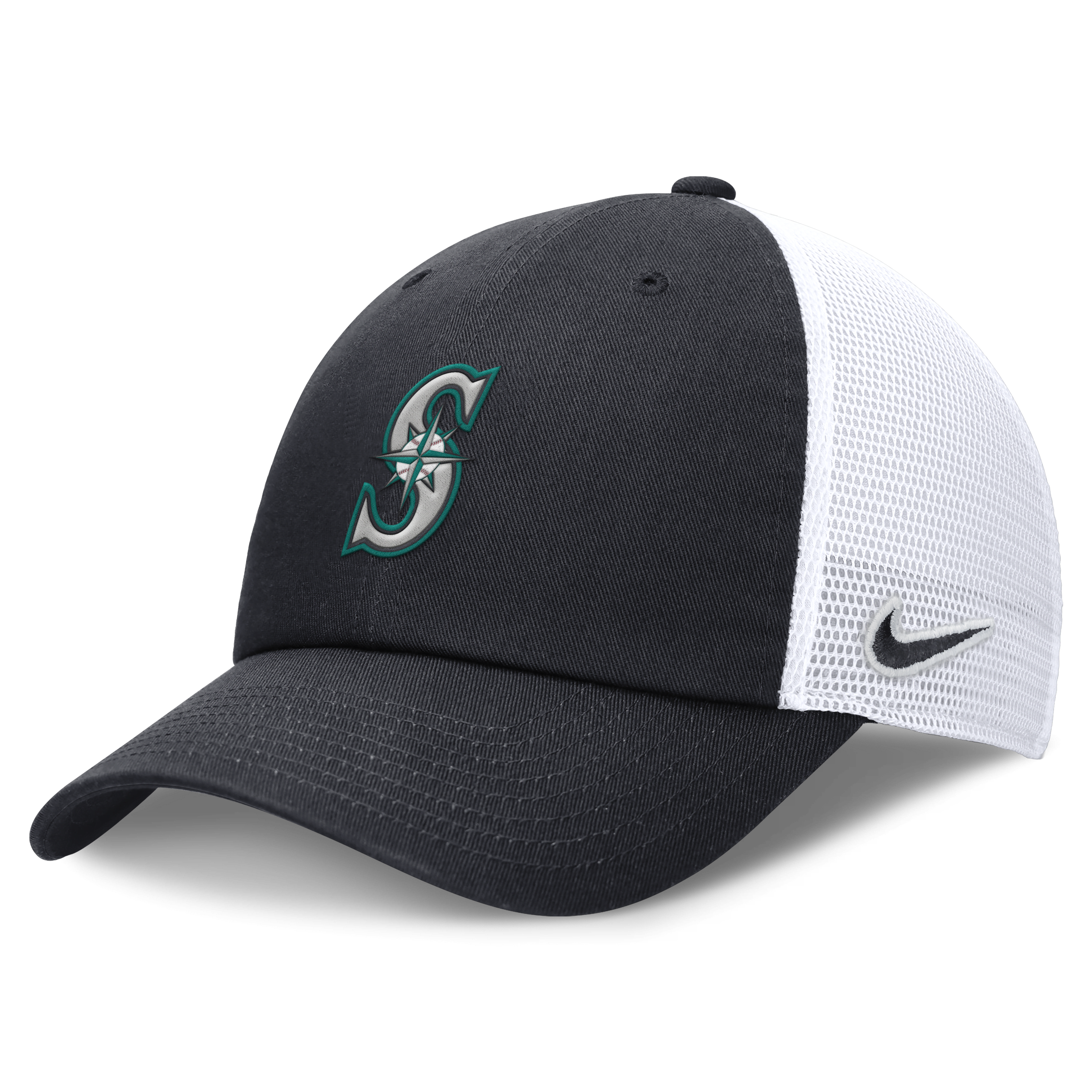 Seattle Mariners Evergreen Club Men's Nike MLB Trucker Adjustable Hat