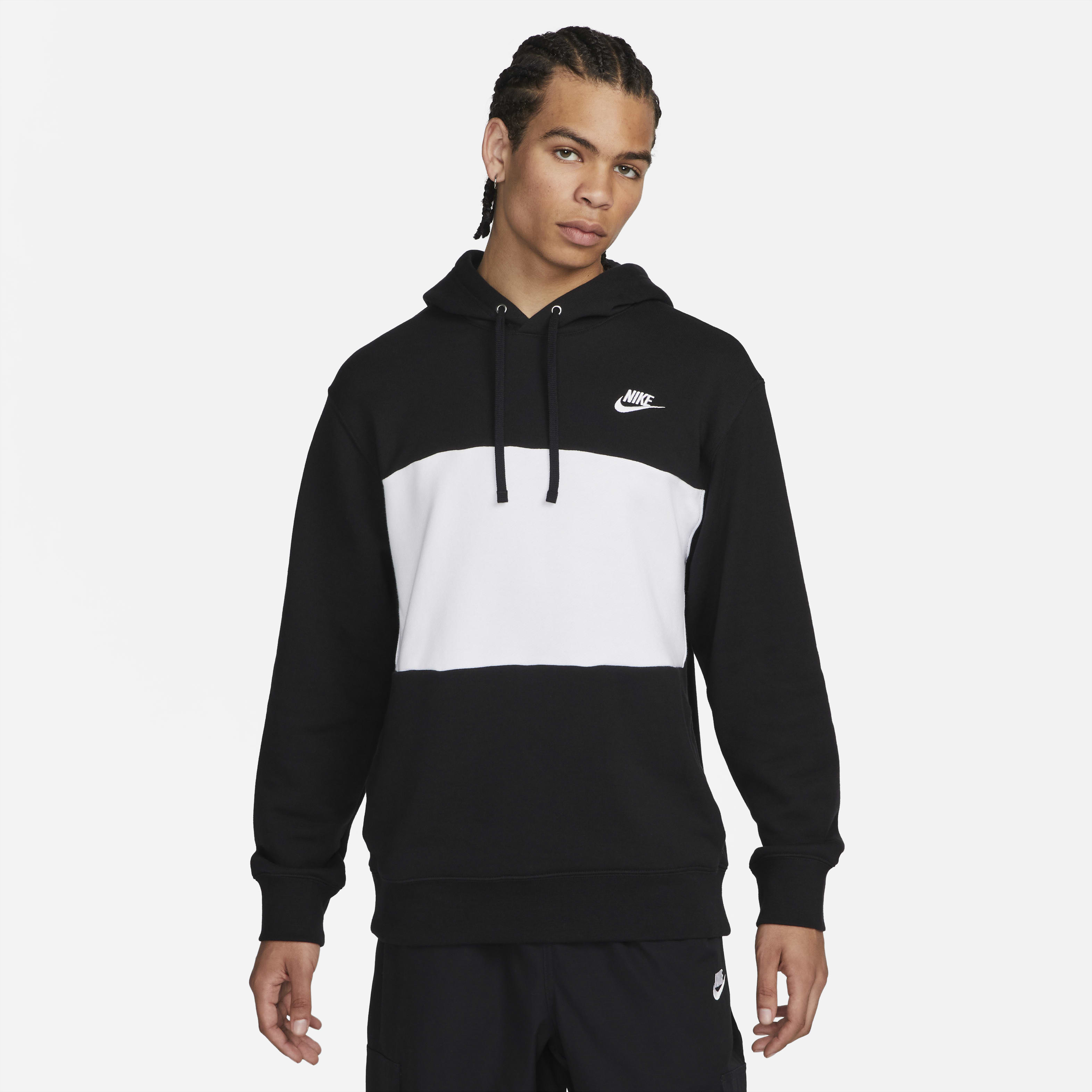 Nike Club Fleece Men's French Terry Color-Blocked Hoodie