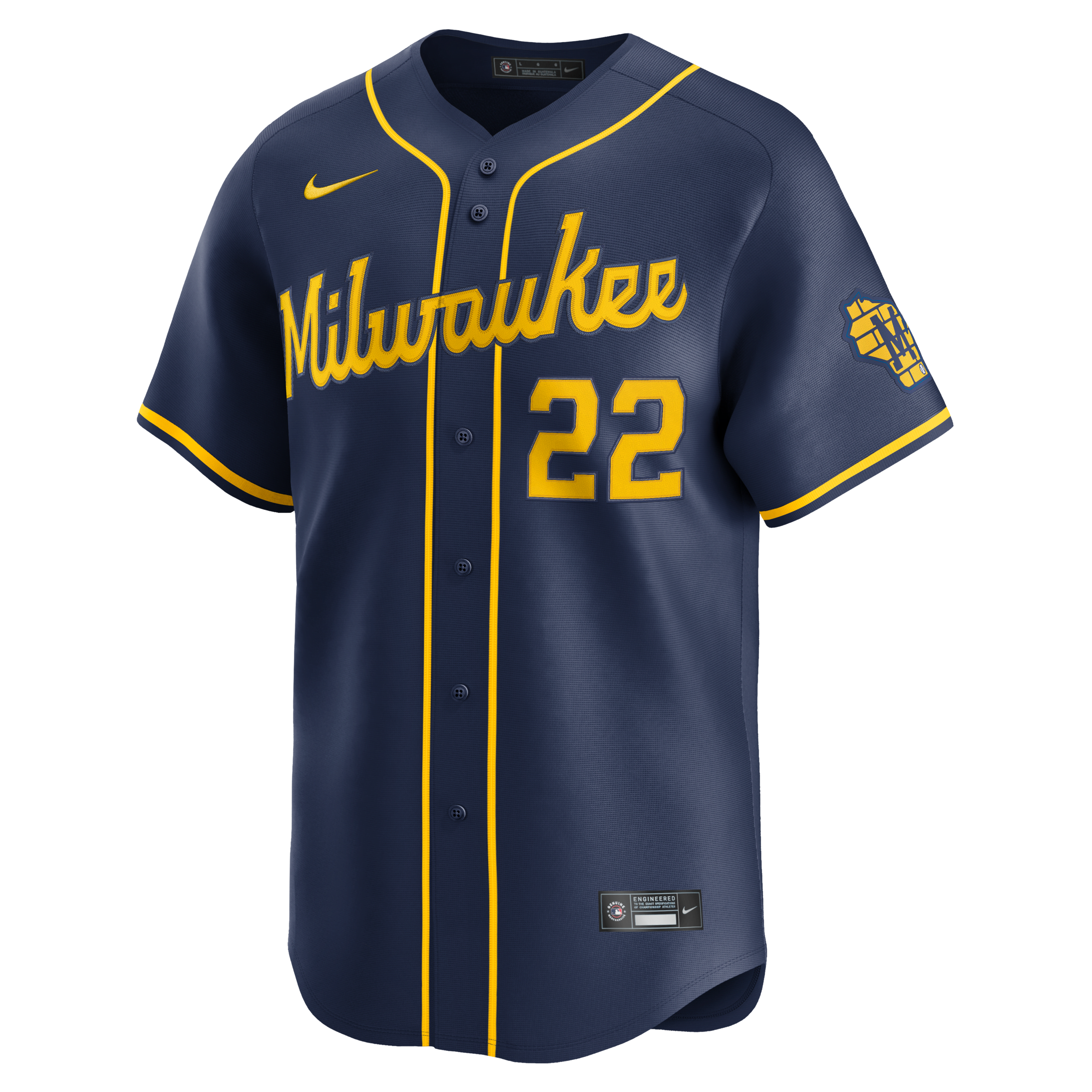 Christian Yelich Milwaukee Brewers Men's Nike Dri-FIT ADV MLB Limited Jersey