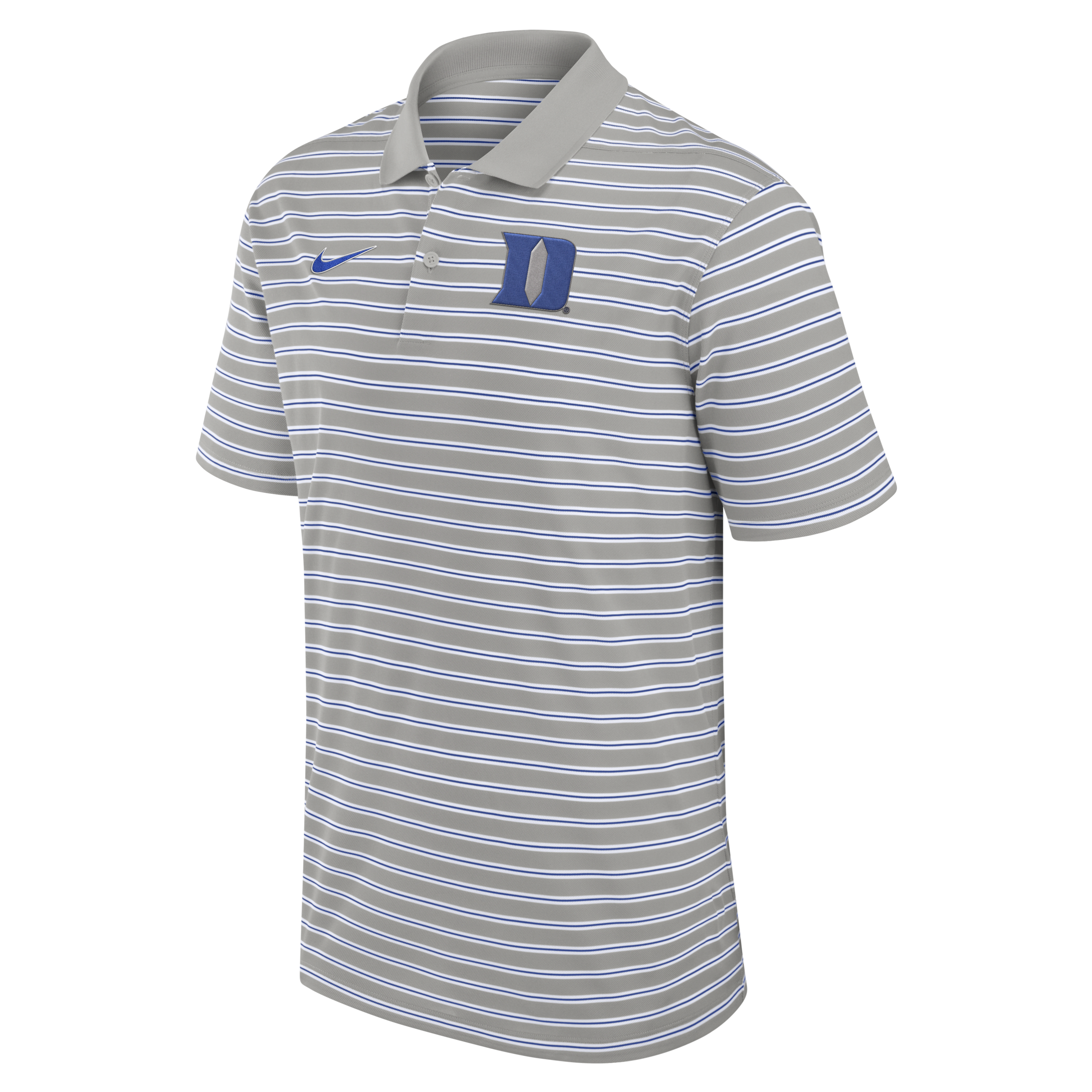 Duke Blue Devils Primetime Victory Striped Men's Nike Dri-FIT College Polo