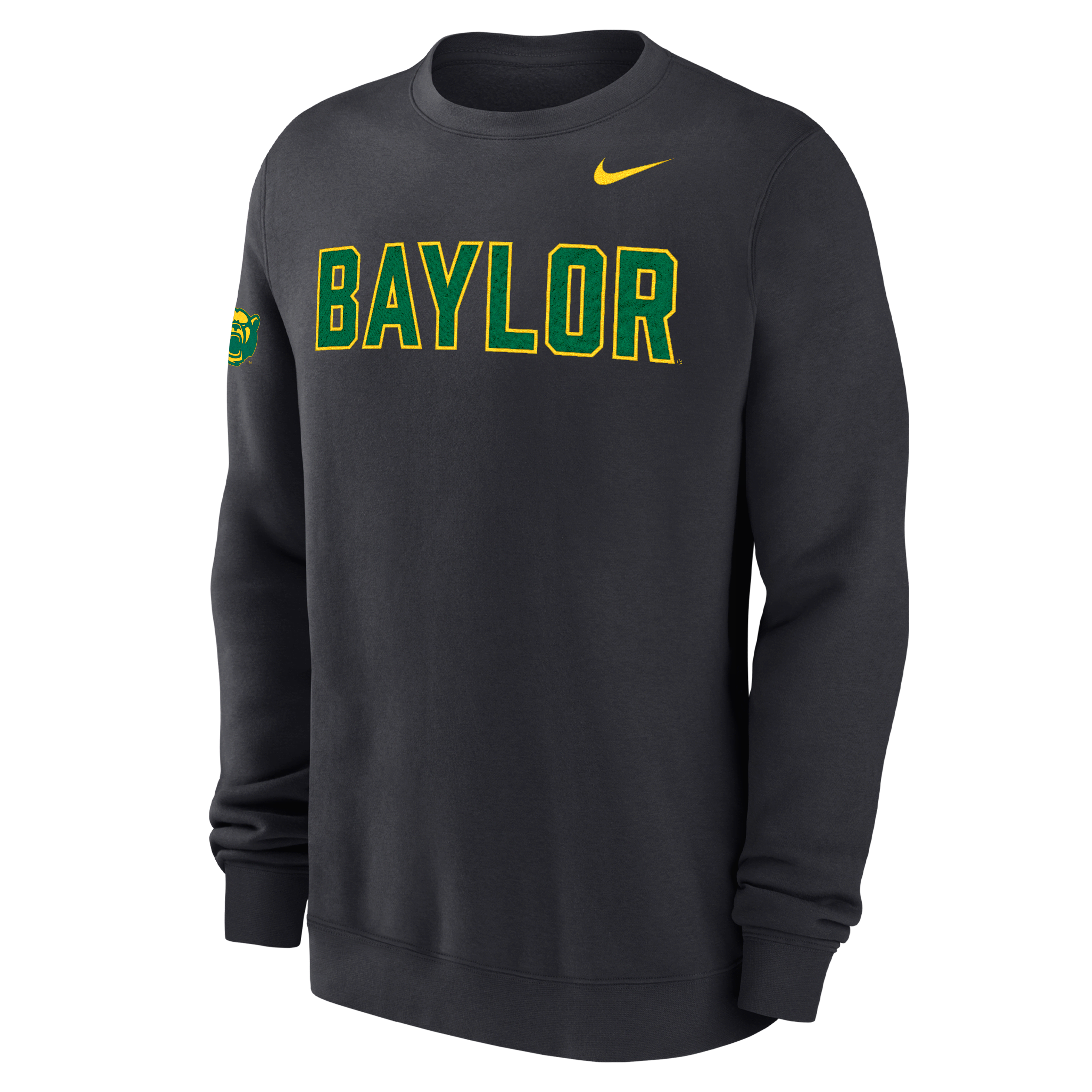 Baylor Club Fleece Men's Nike College Crew-Neck Sweatshirt