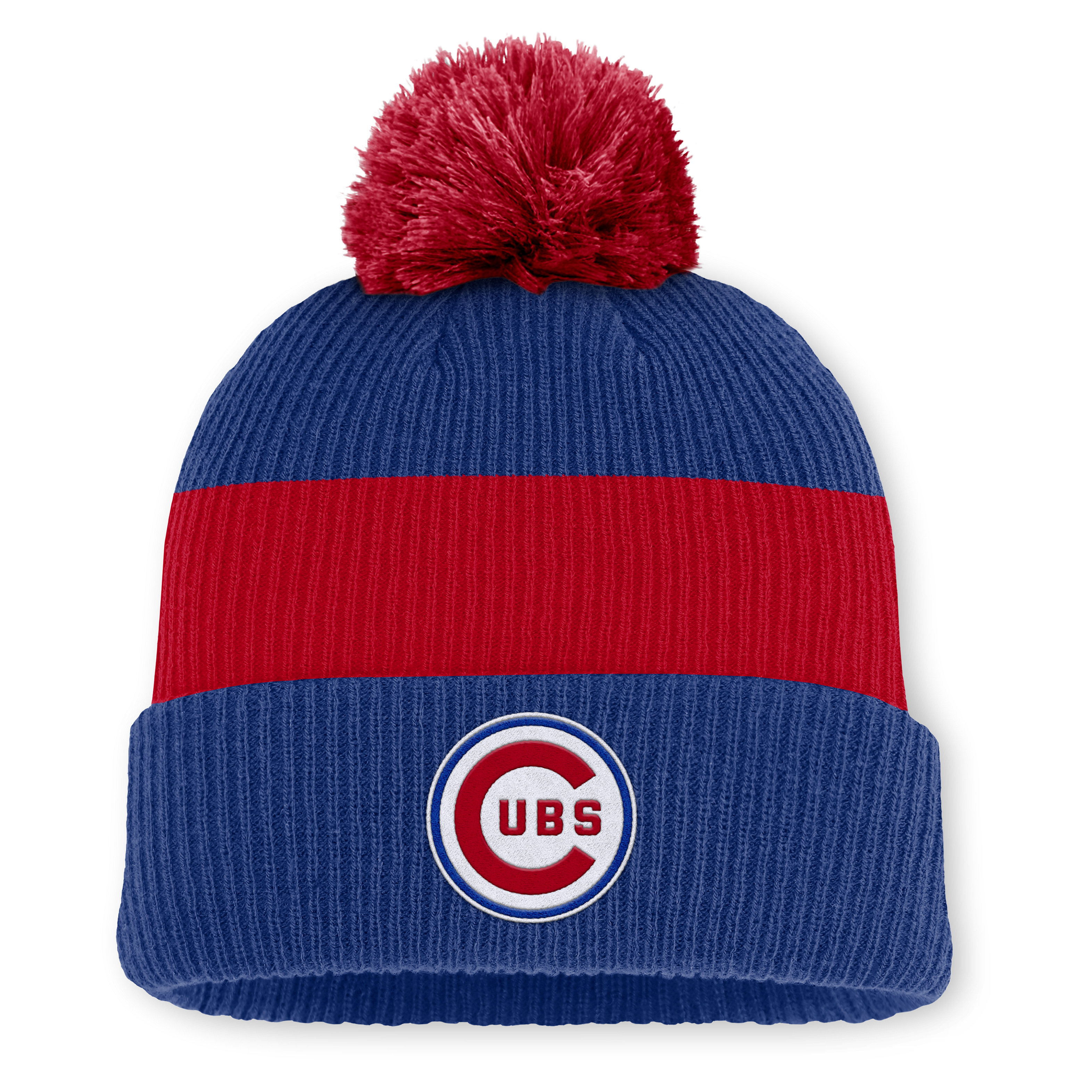 Chicago Cubs Cooperstown Peak Men's Nike MLB Cuffed Pom Beanie